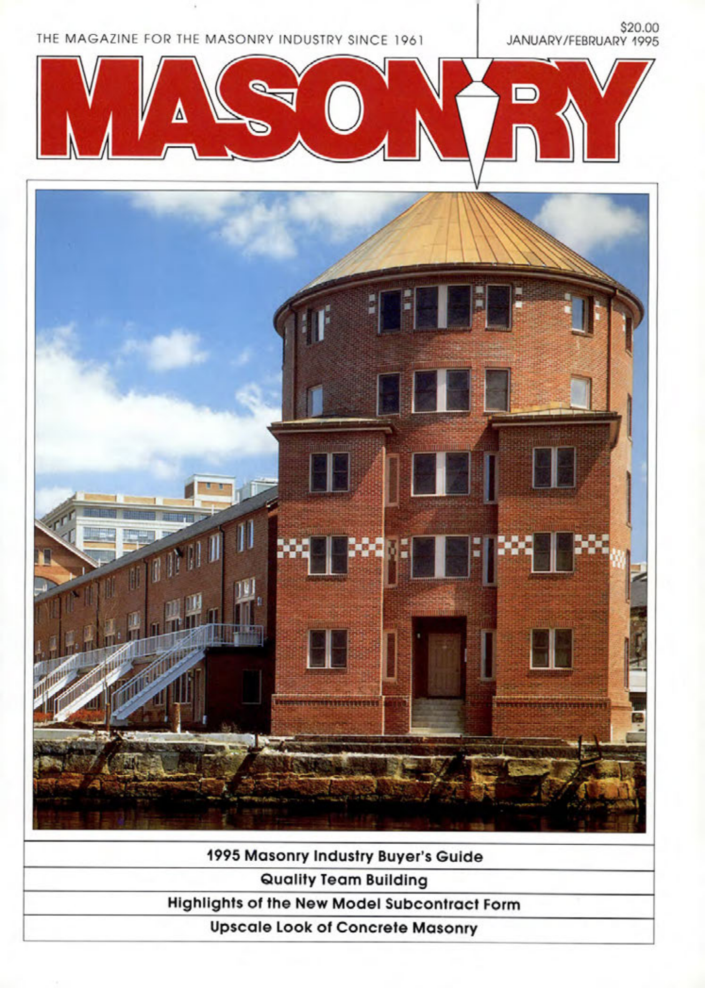 Masonry Magazine February 1995 Page. 1