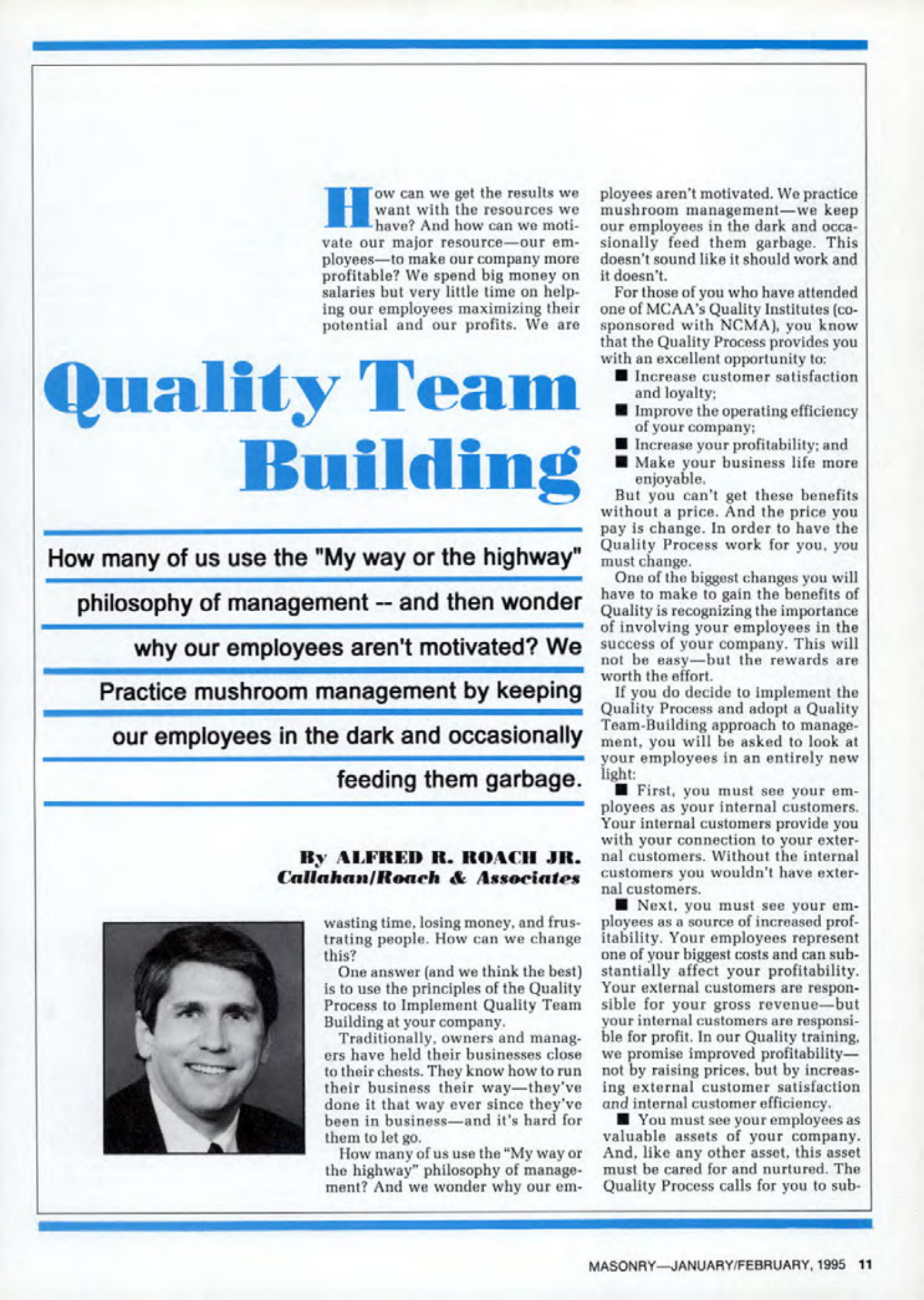 Masonry Magazine February 1995 Page. 11