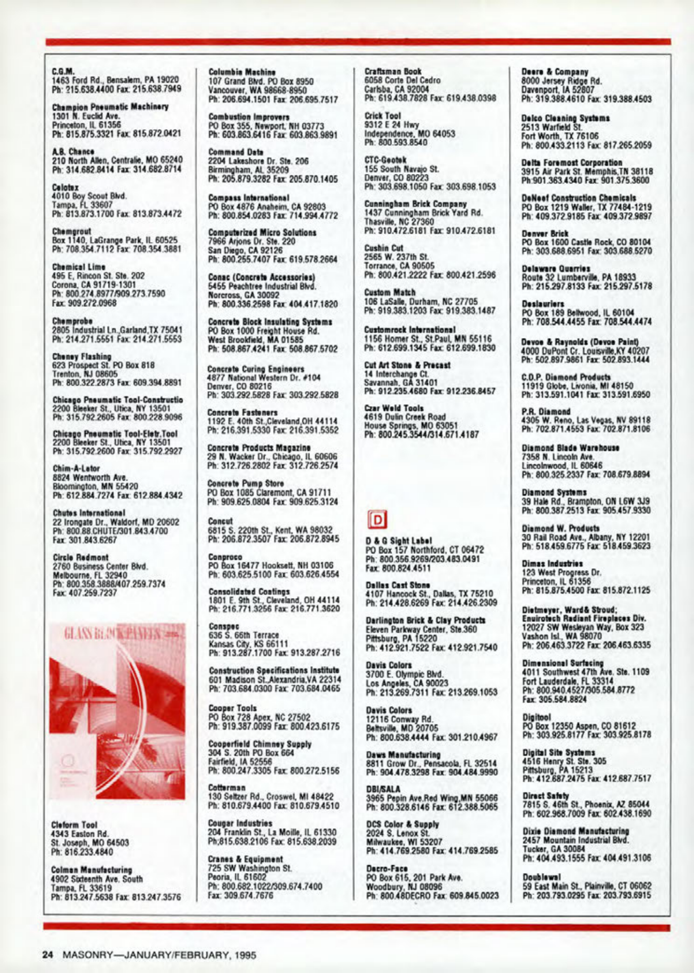 Masonry Magazine February 1995 Page. 24