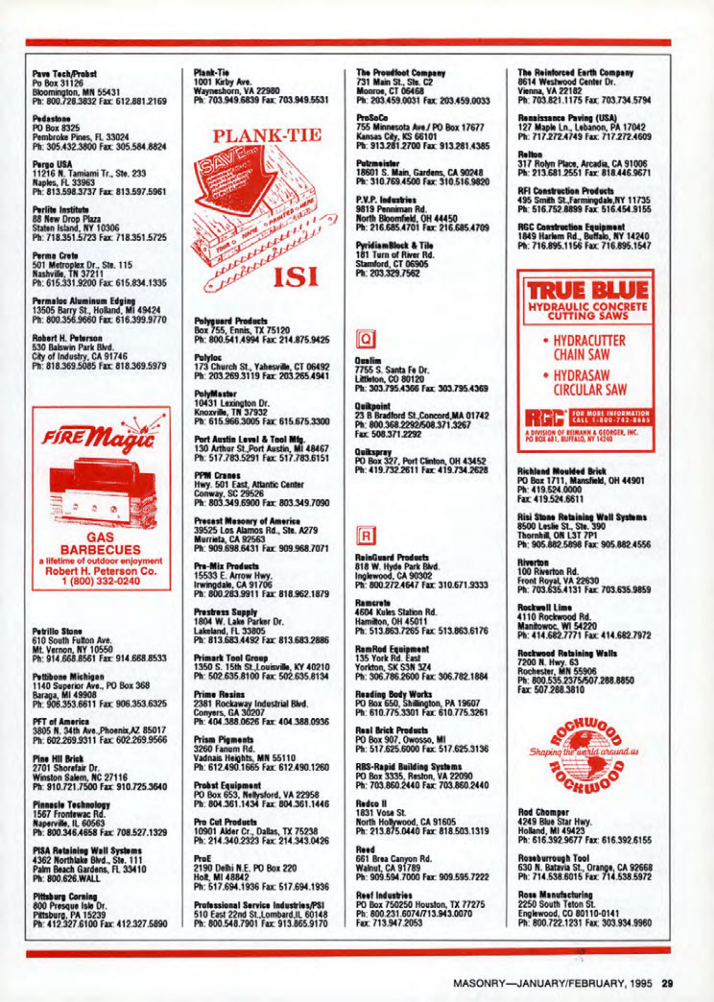 Masonry Magazine February 1995 Page. 29