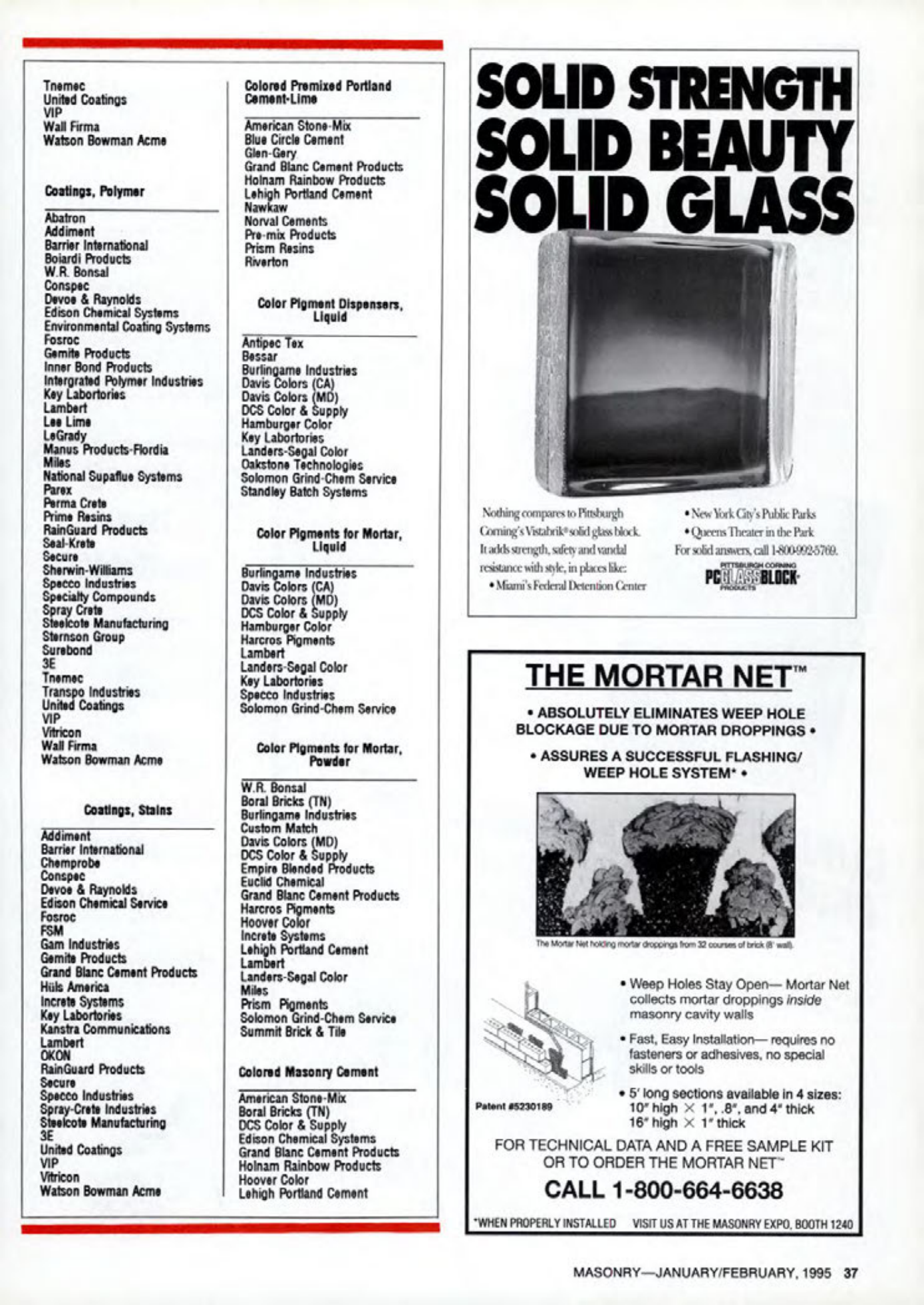 Masonry Magazine February 1995 Page. 37