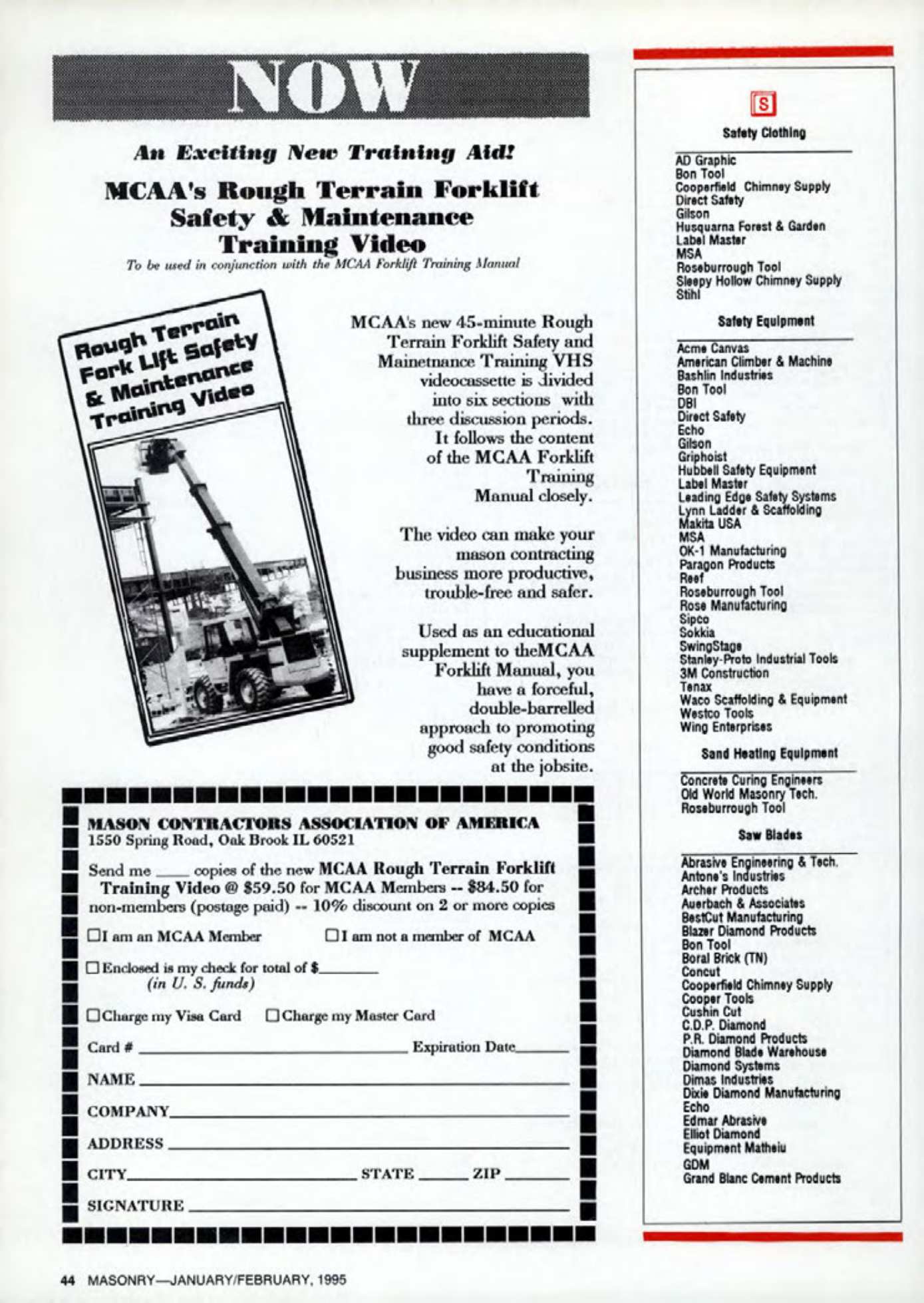 Masonry Magazine February 1995 Page. 44