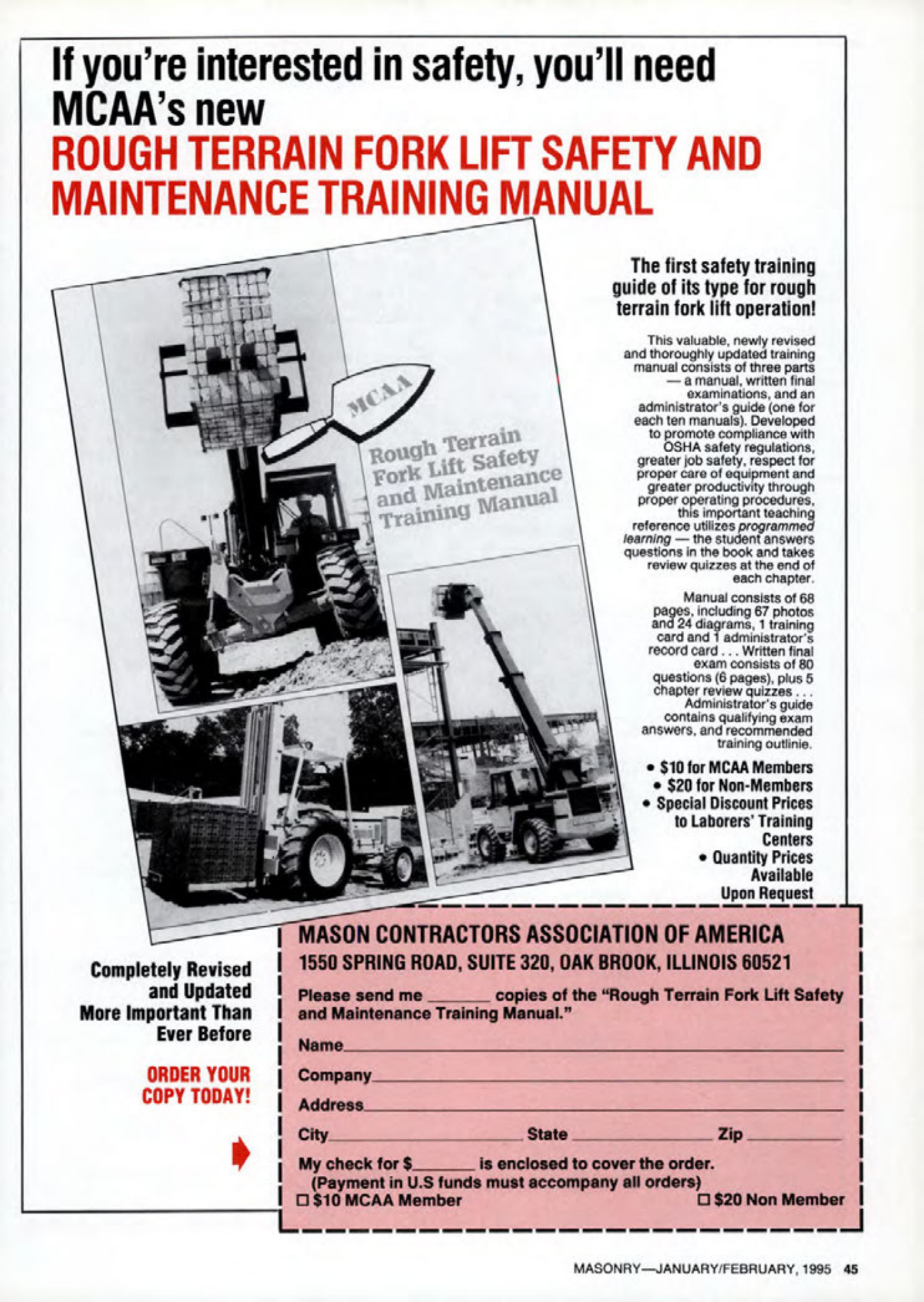 Masonry Magazine February 1995 Page. 45