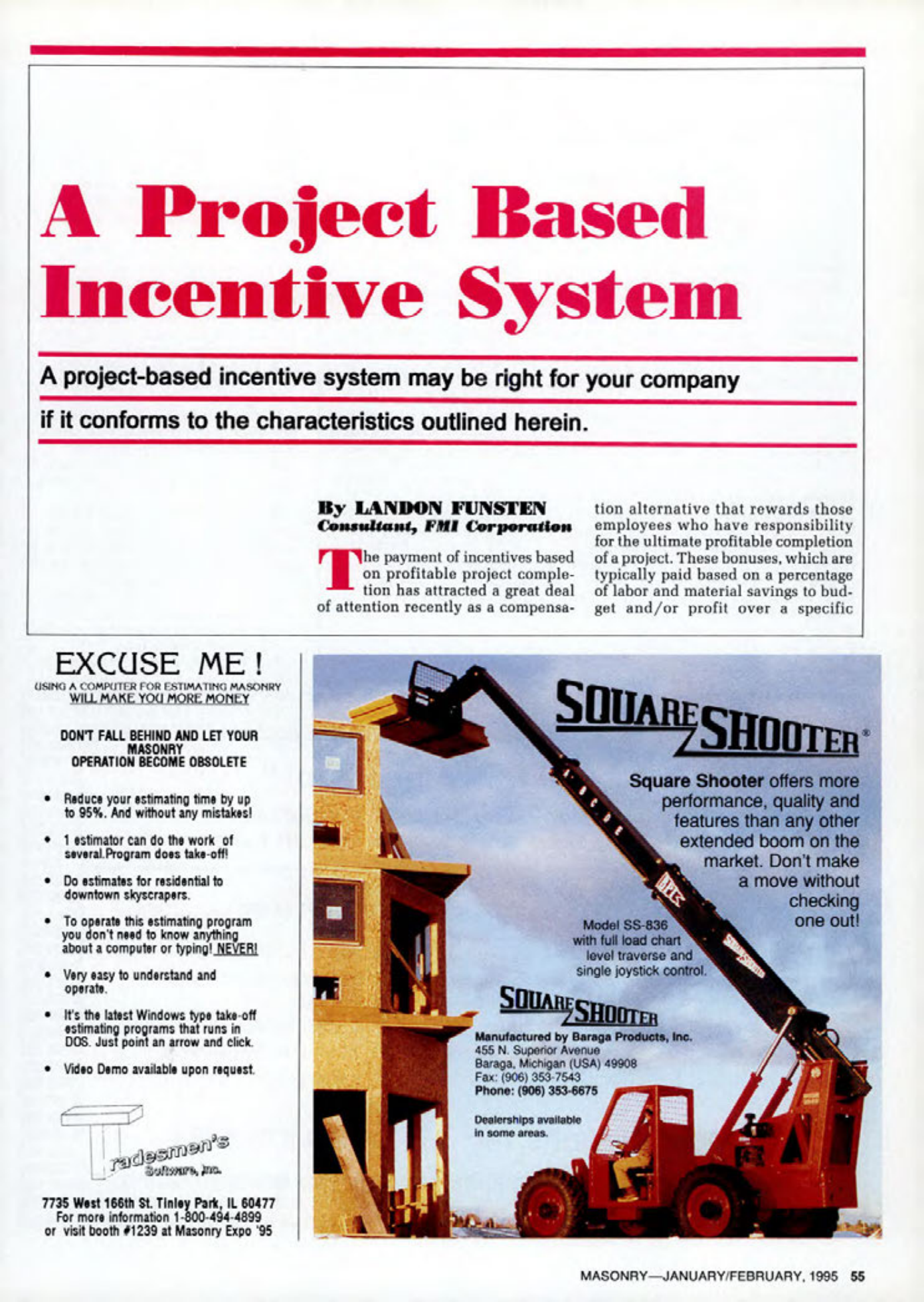 Masonry Magazine February 1995 Page. 55