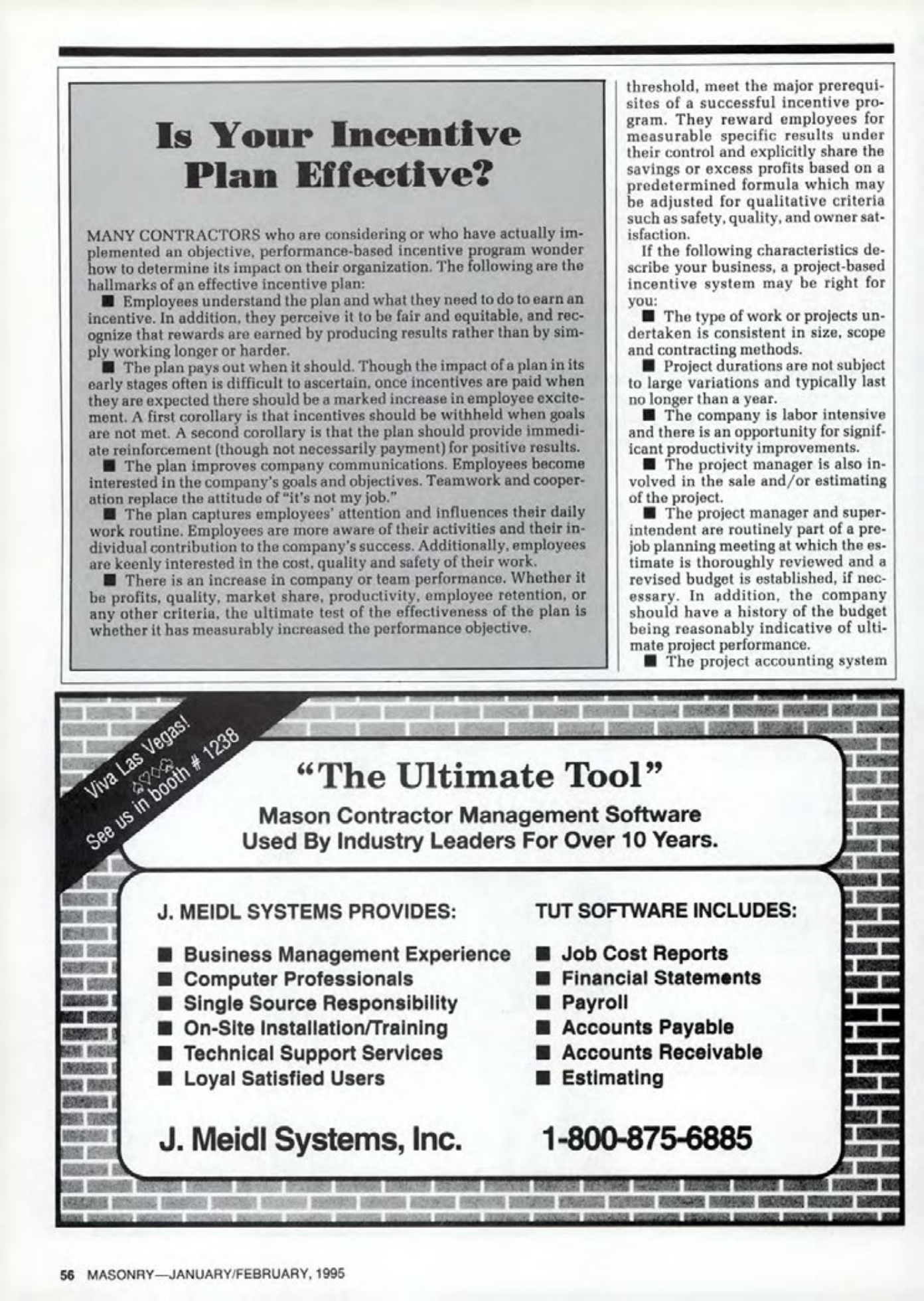 Masonry Magazine February 1995 Page. 56