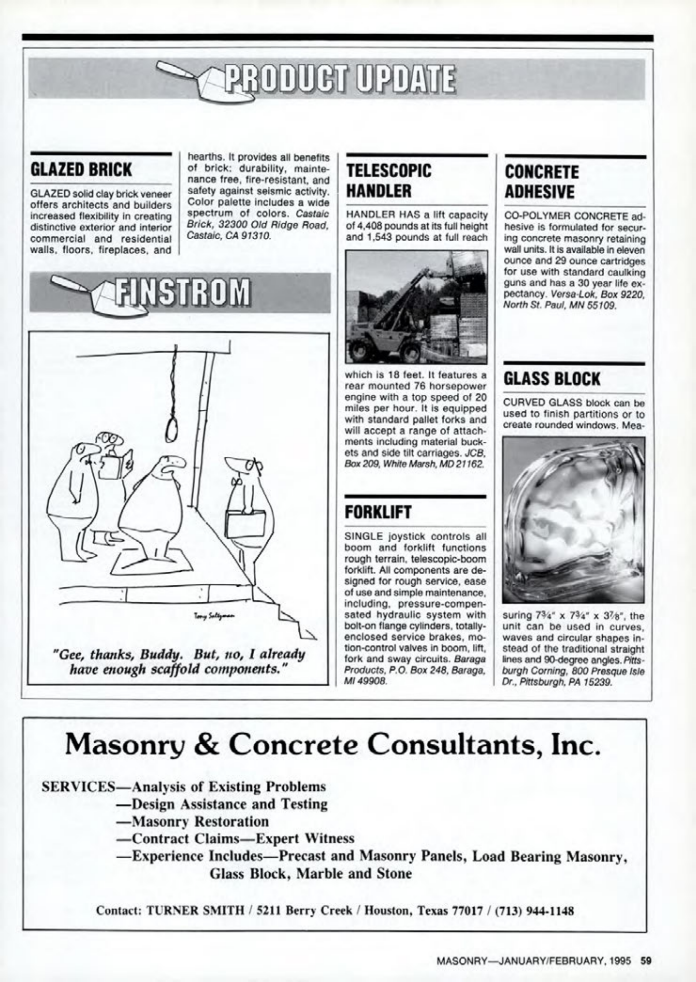 Masonry Magazine February 1995 Page. 59