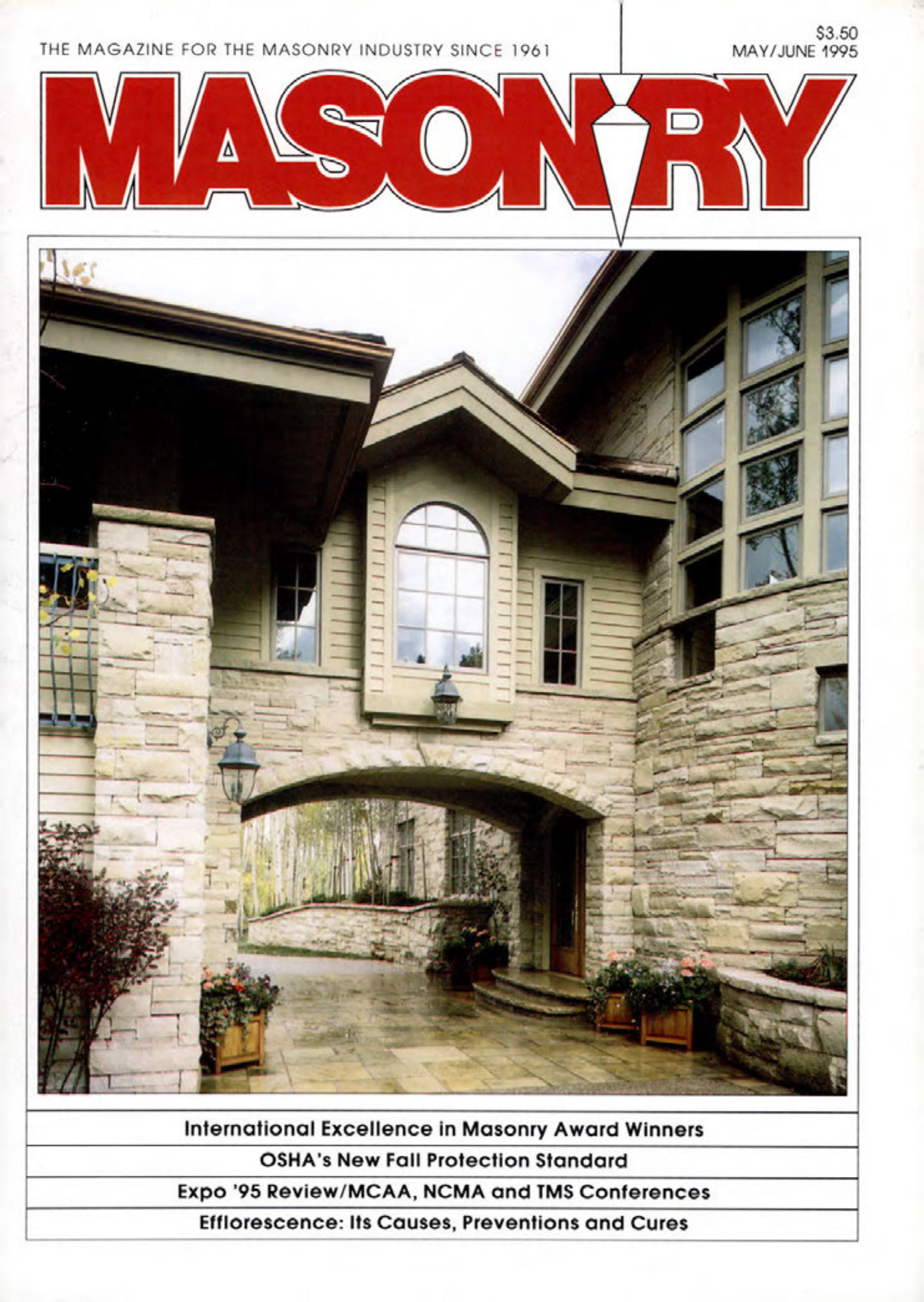 Masonry Magazine June 1995 Page. 1