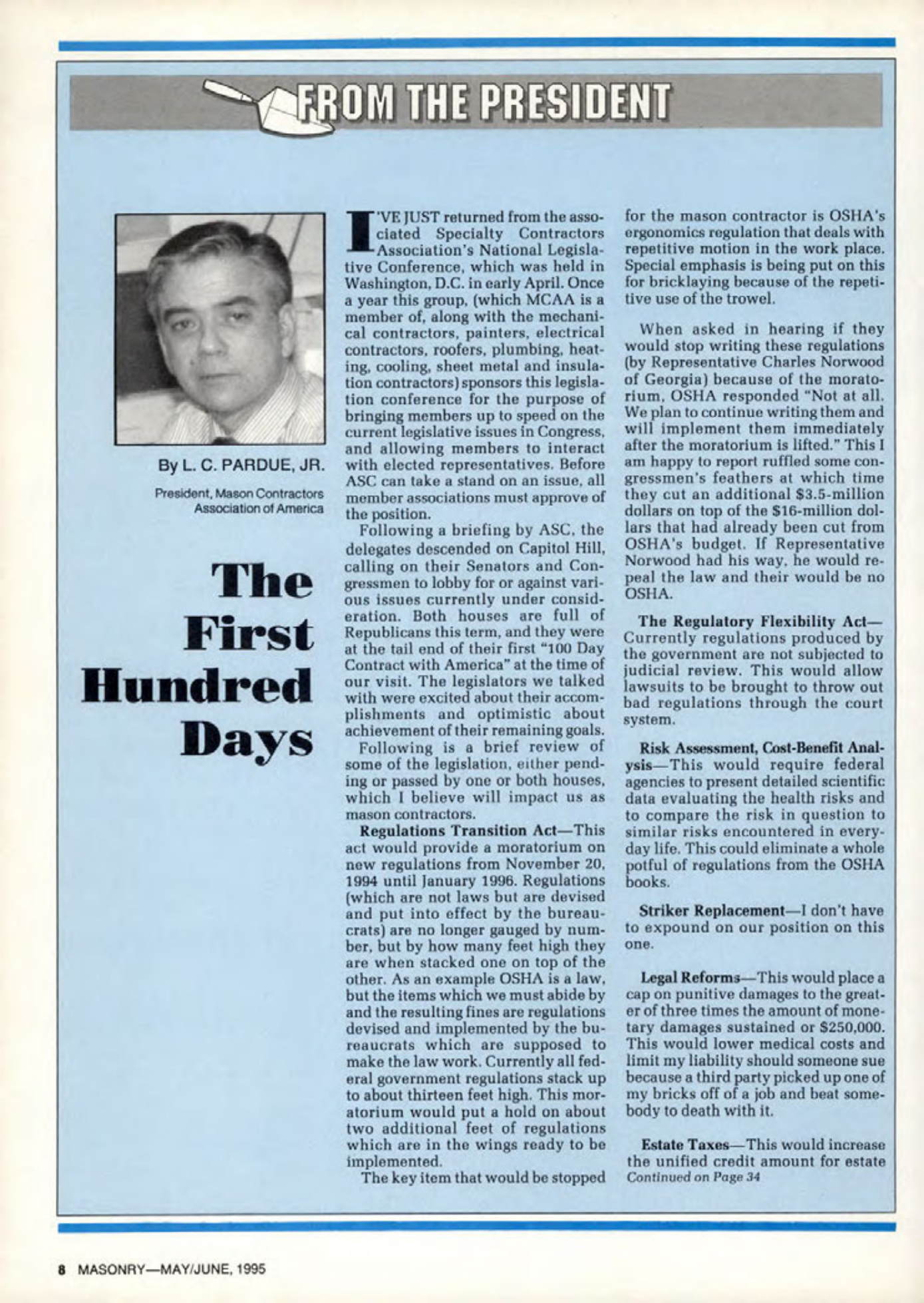 Masonry Magazine June 1995 Page. 8