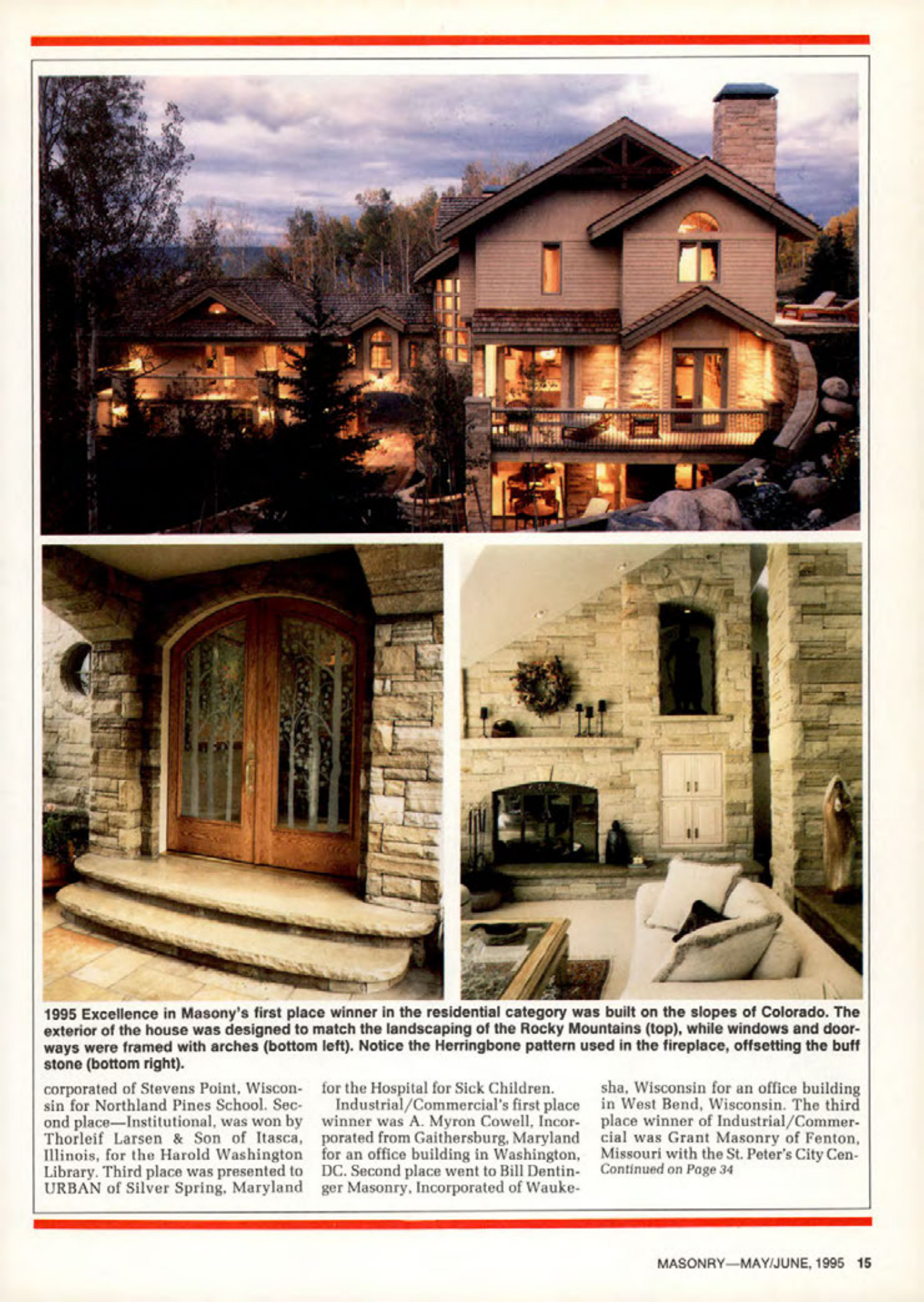 Masonry Magazine June 1995 Page. 15