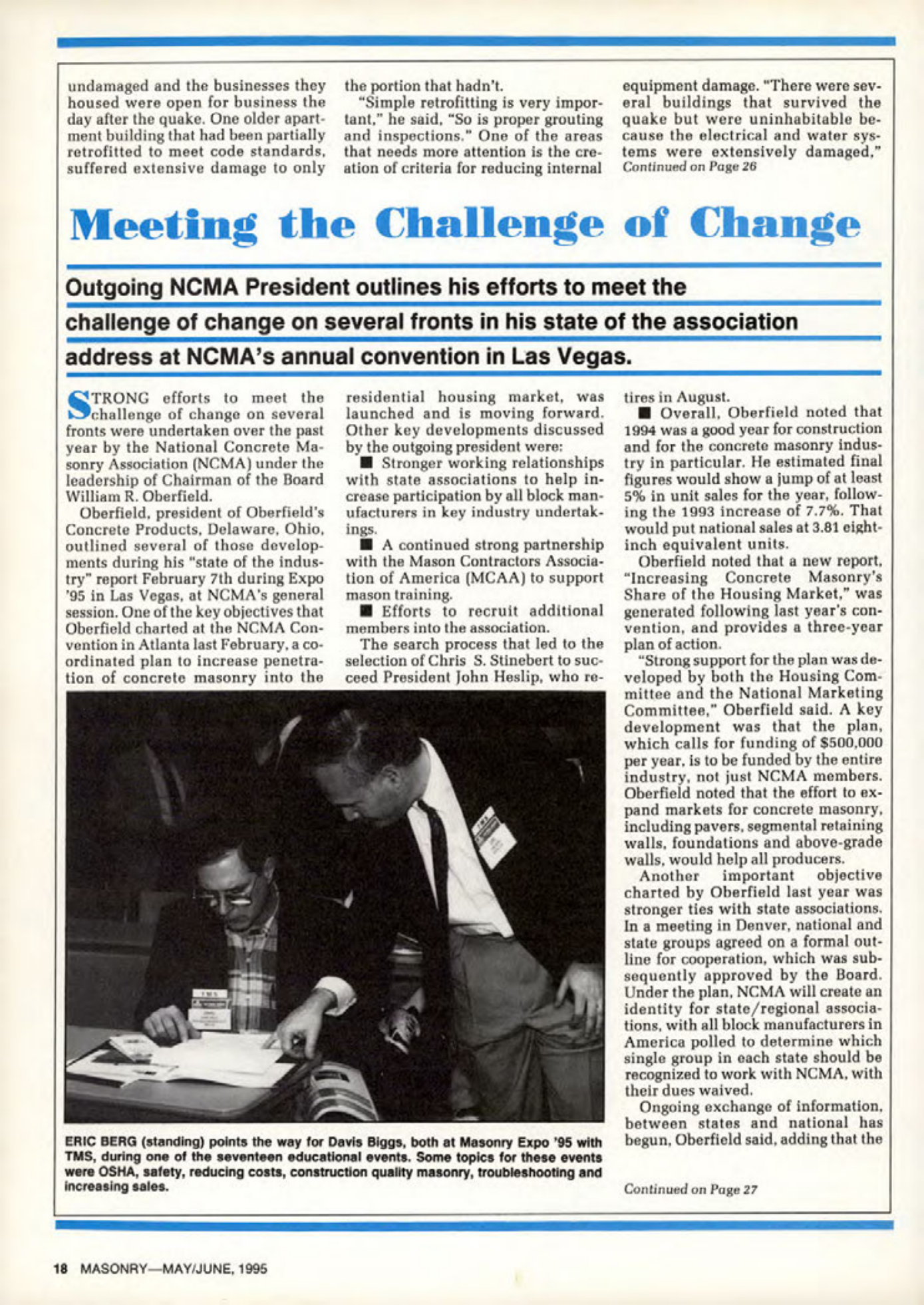Masonry Magazine June 1995 Page. 18