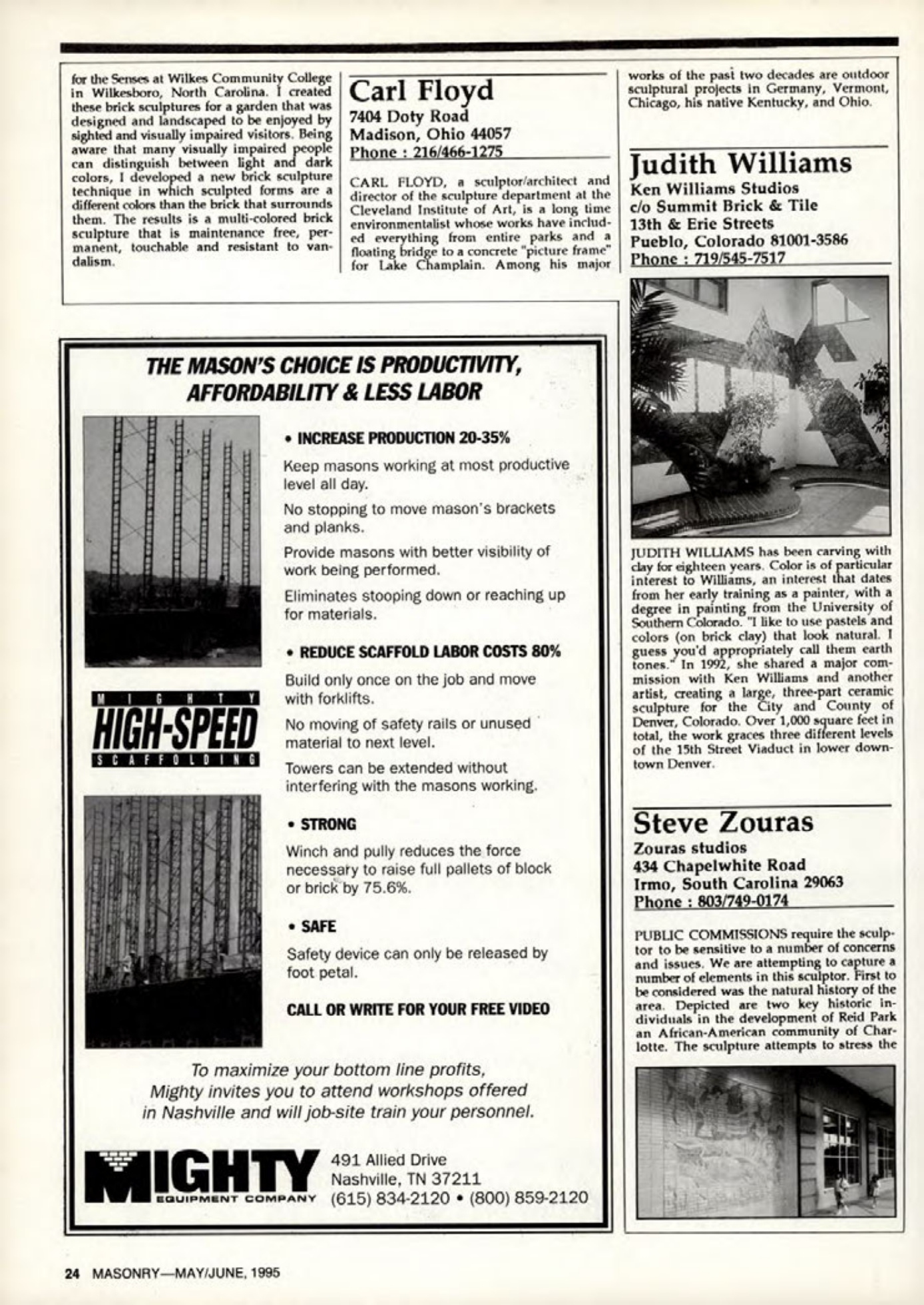 Masonry Magazine June 1995 Page. 24