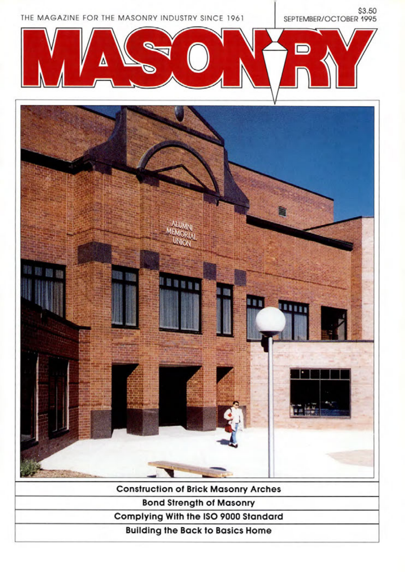 Masonry Magazine October 1995 Page. 1