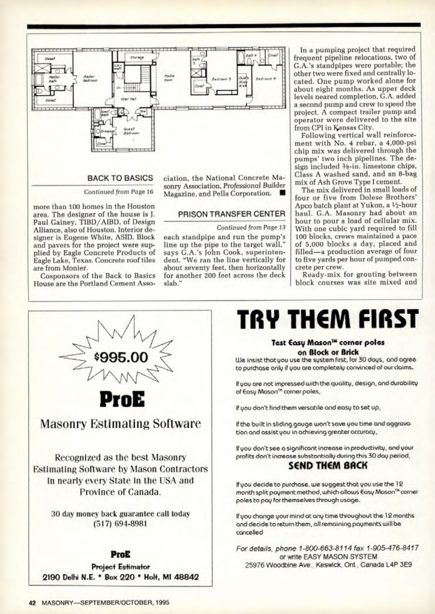 Masonry Magazine October 1995 Page. 42
