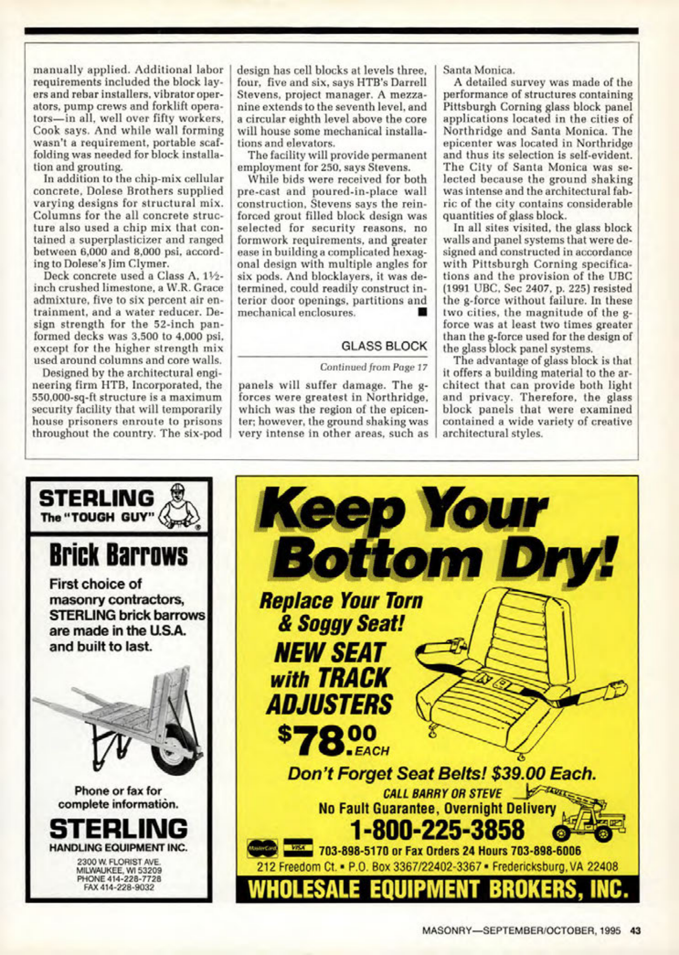 Masonry Magazine October 1995 Page. 43
