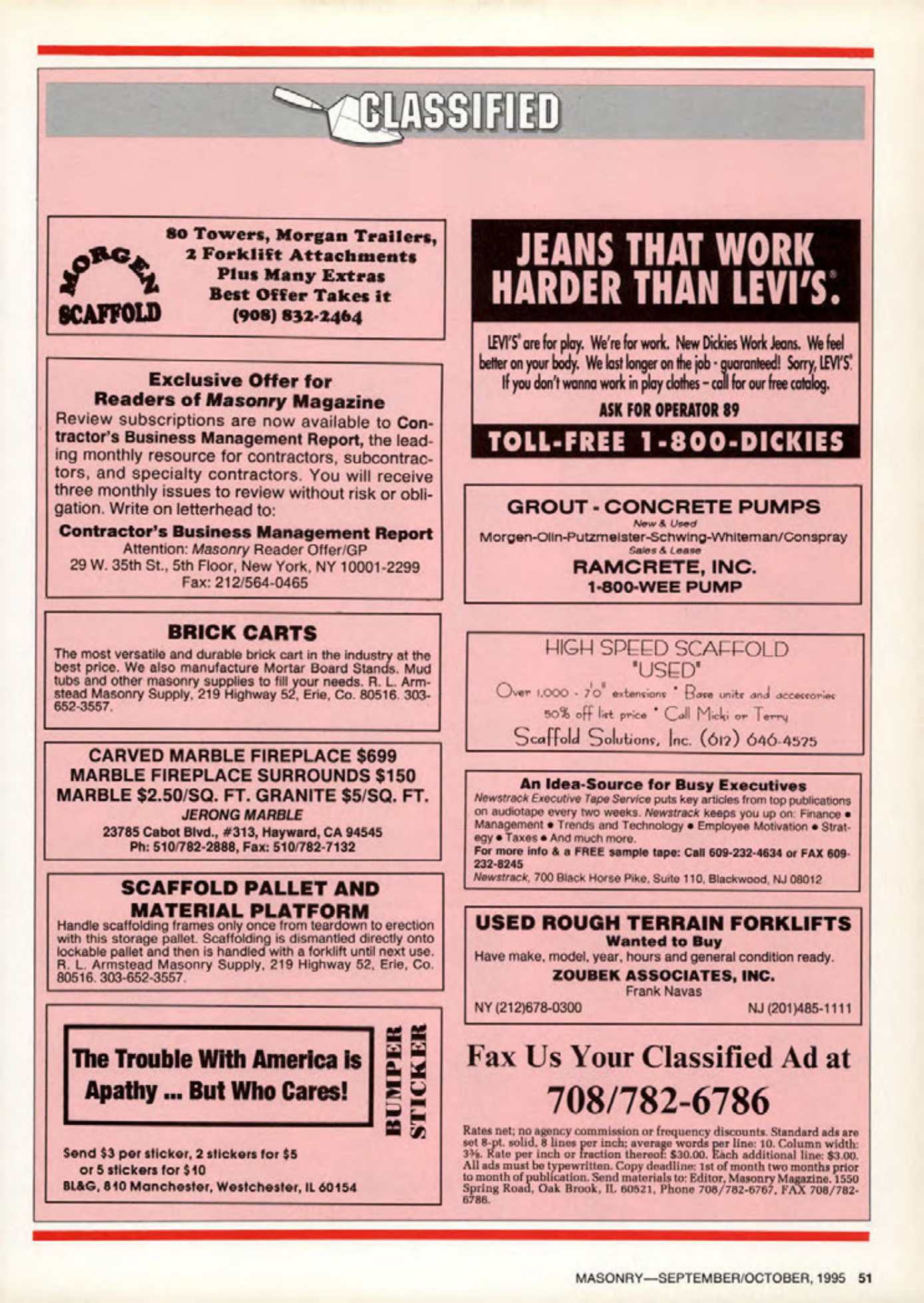 Masonry Magazine October 1995 Page. 51