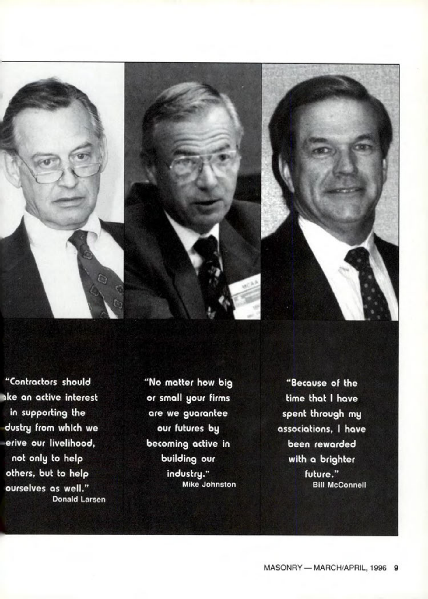 Masonry Magazine April 1996 Page. 9