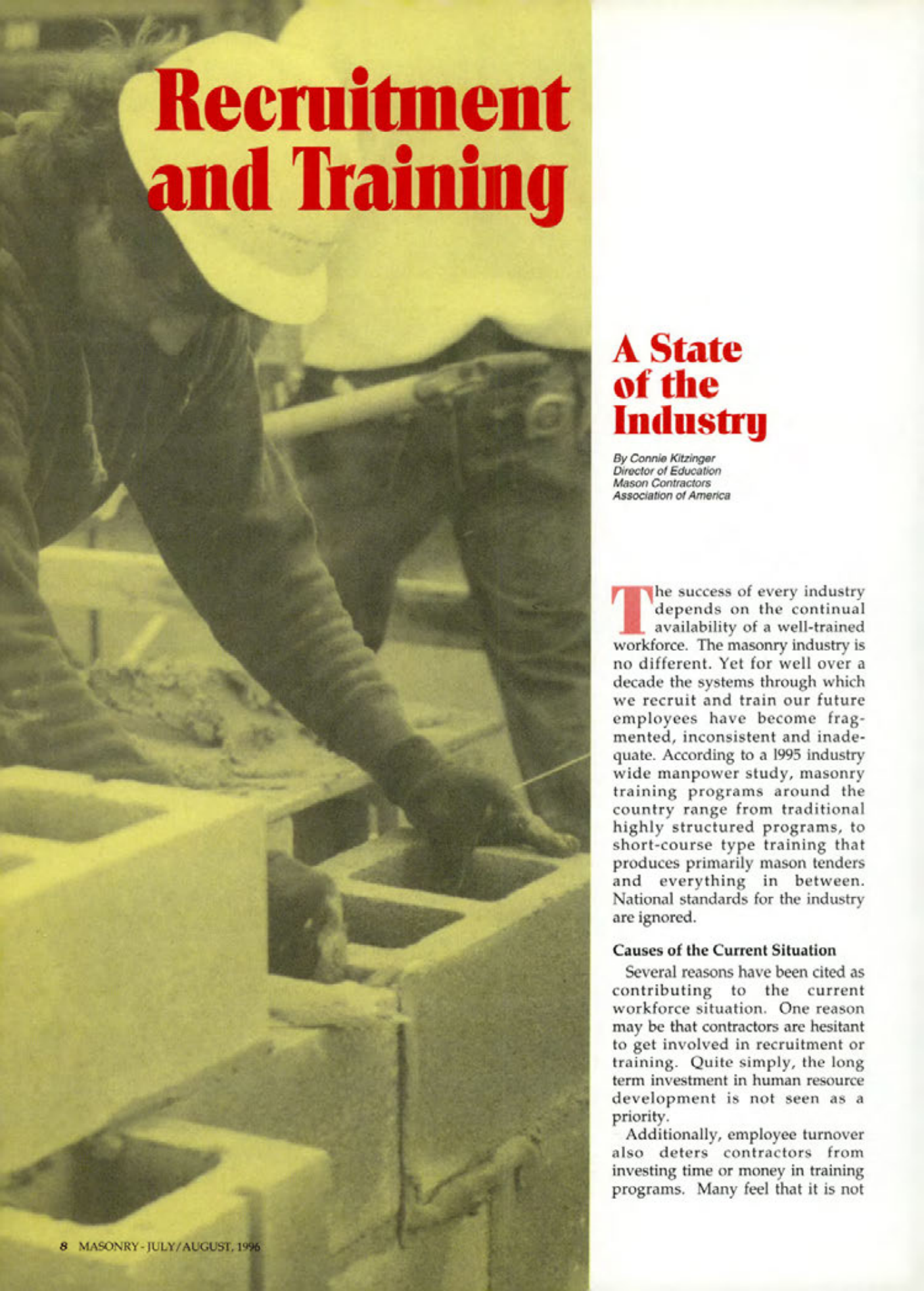 Masonry Magazine August 1996 Page. 8