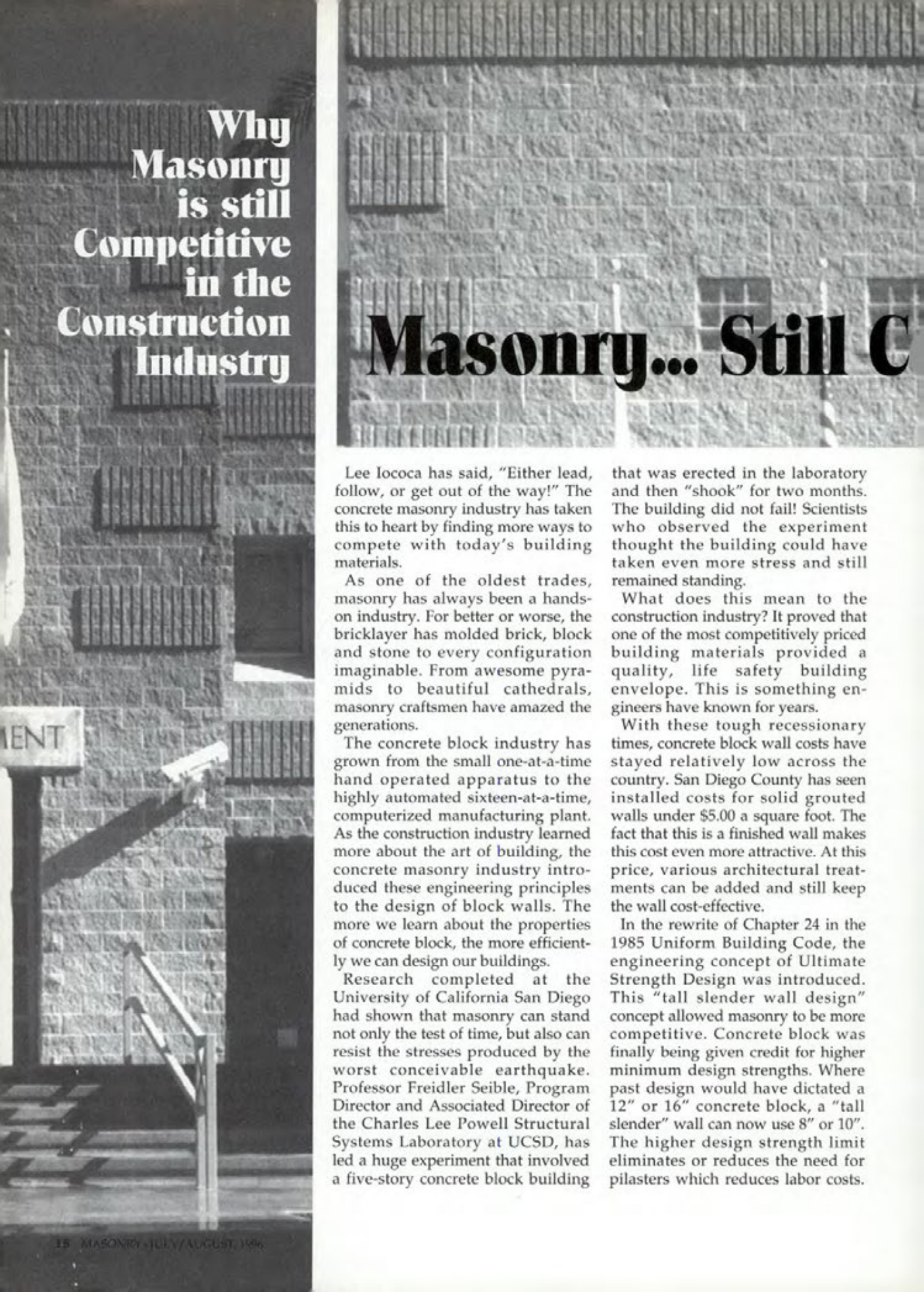 Masonry Magazine August 1996 Page. 18
