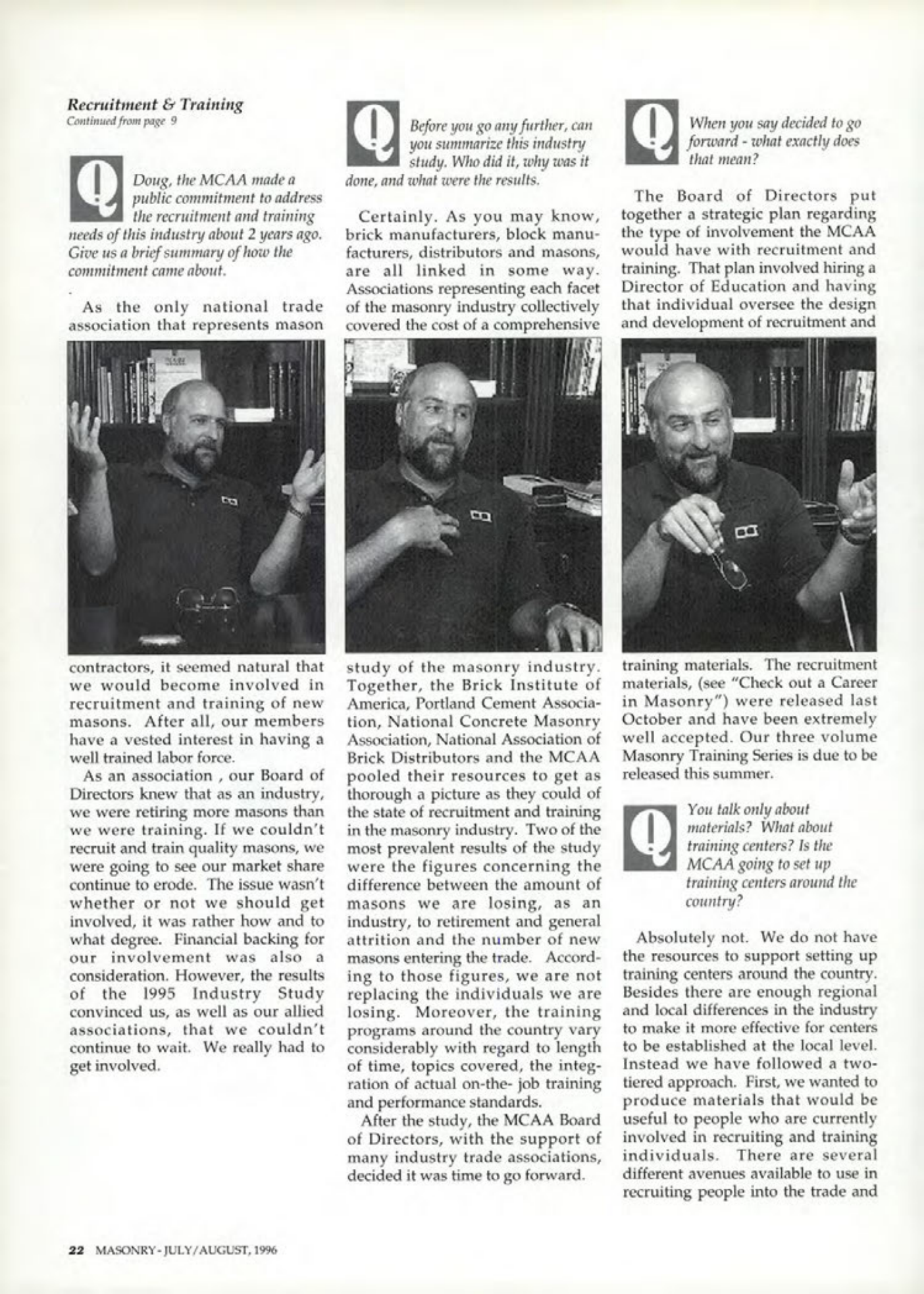 Masonry Magazine August 1996 Page. 22
