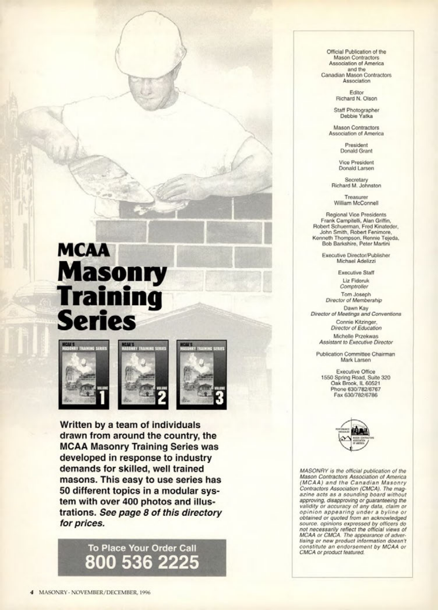 Masonry Magazine December 1996 Page. 4