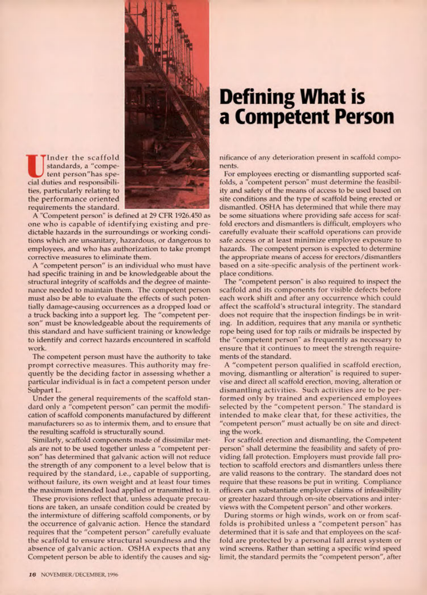 Masonry Magazine December 1996 Page. 16