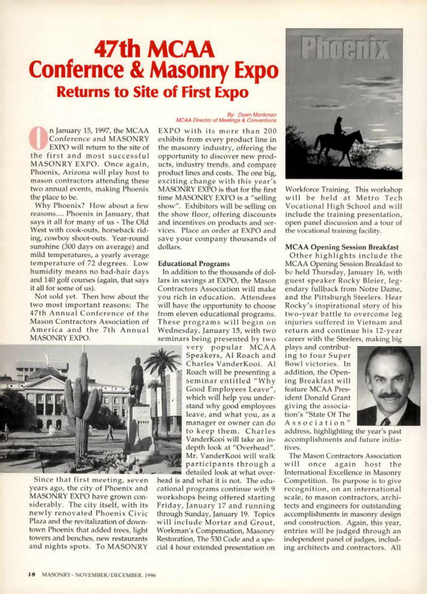 Masonry Magazine December 1996 Page. 18
