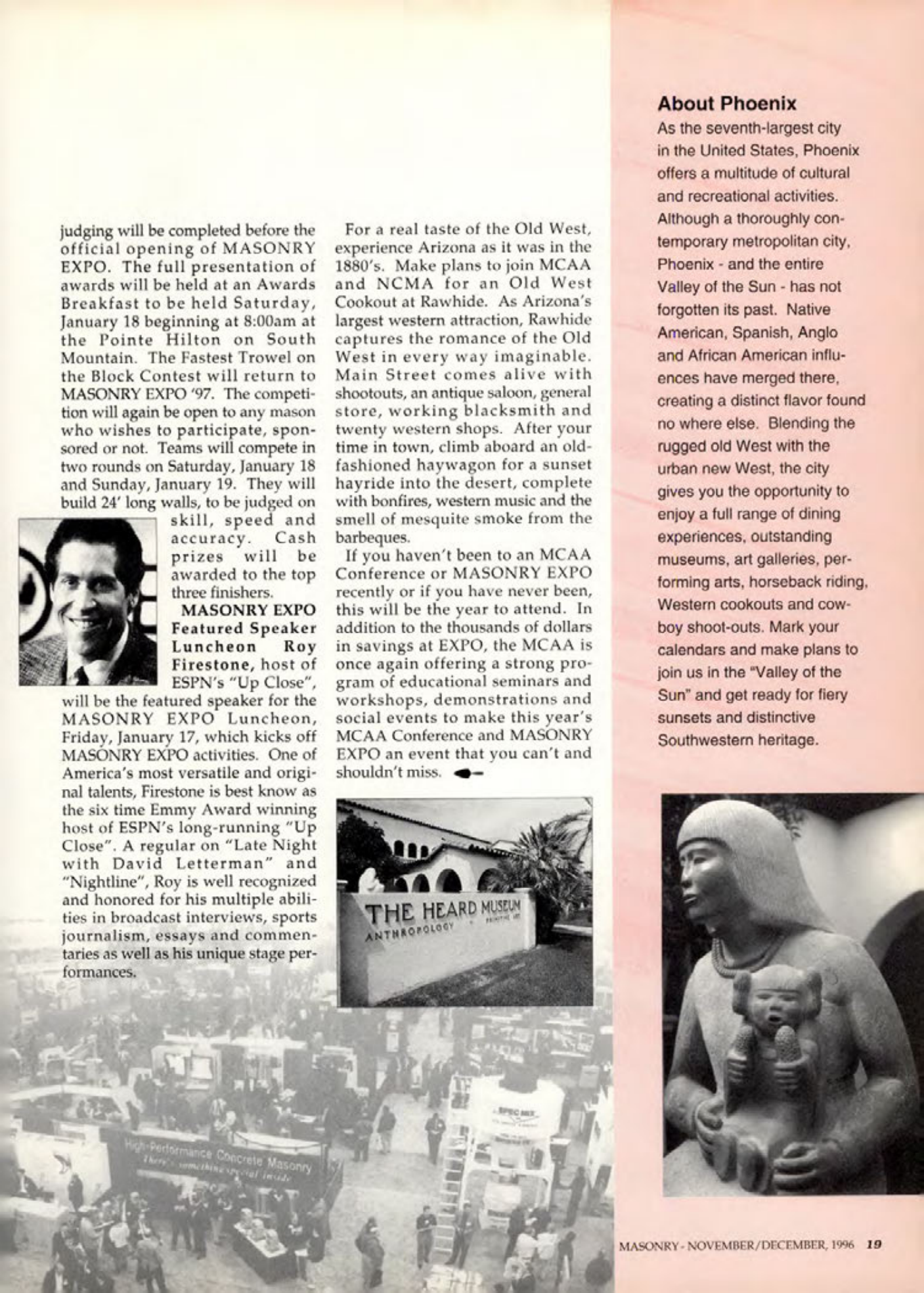 Masonry Magazine December 1996 Page. 19