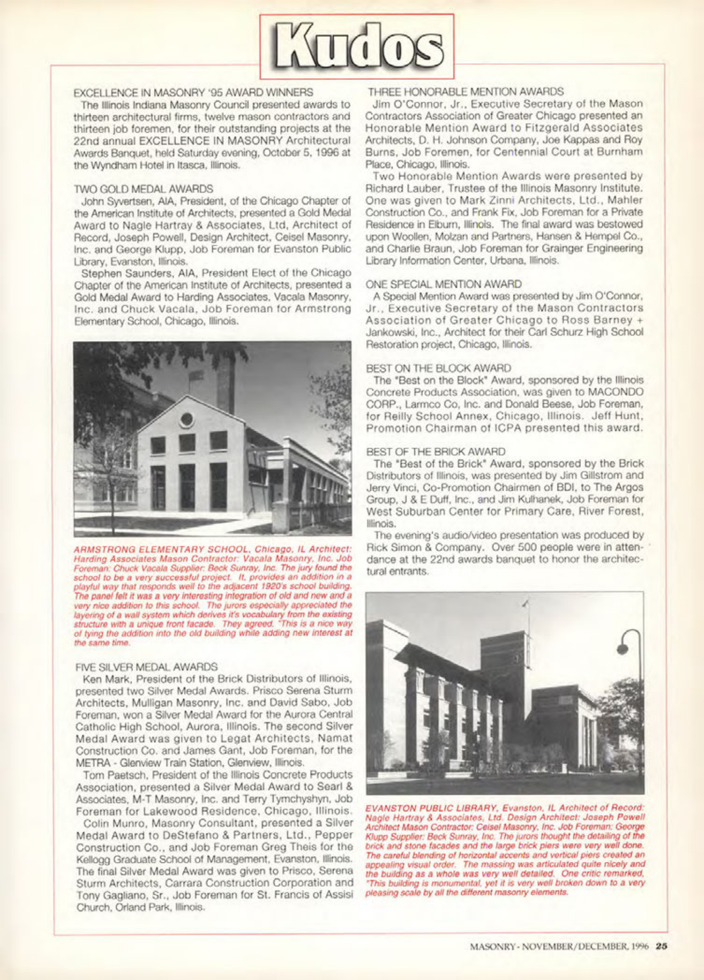 Masonry Magazine December 1996 Page. 25