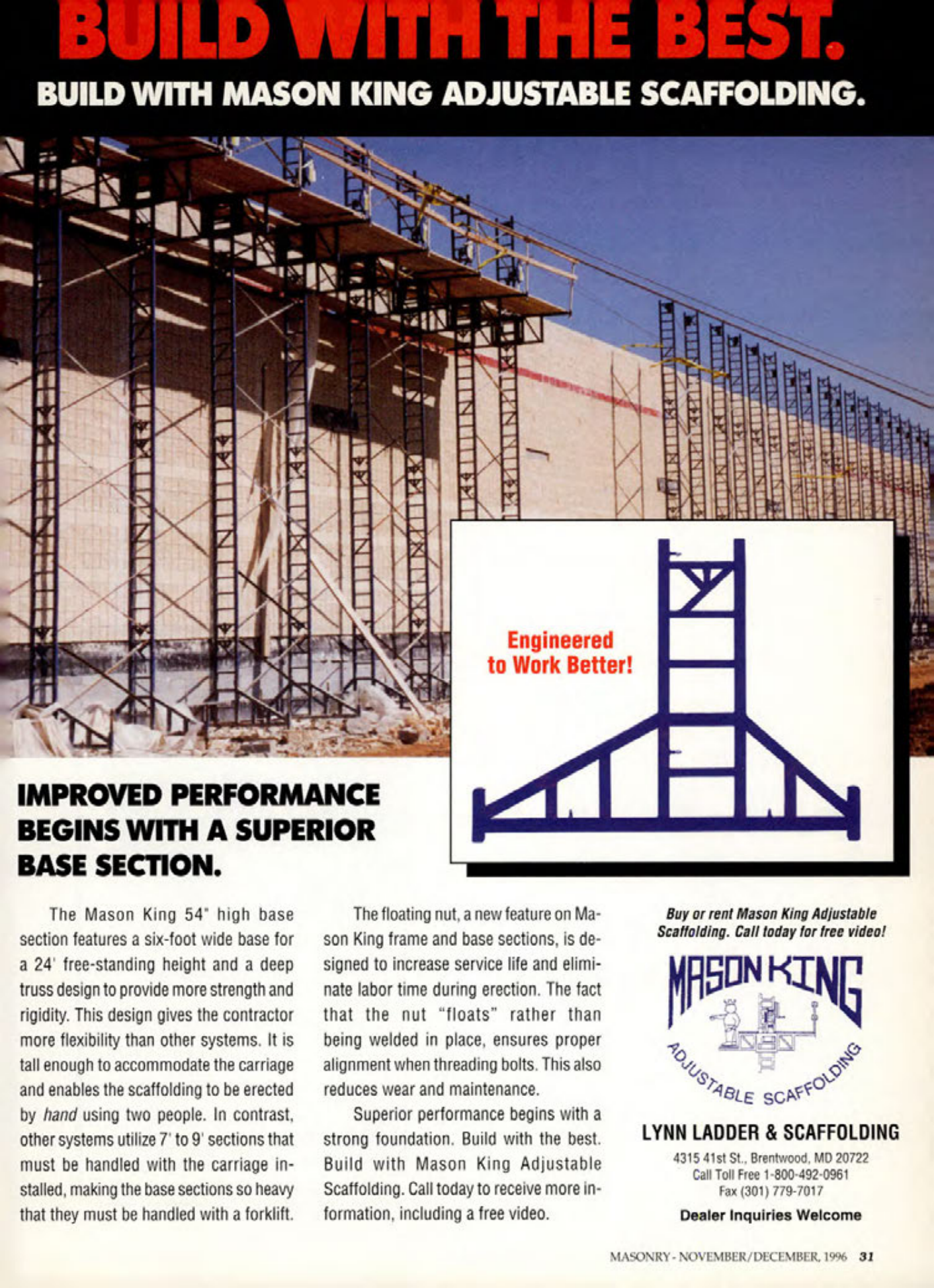 Masonry Magazine December 1996 Page. 31