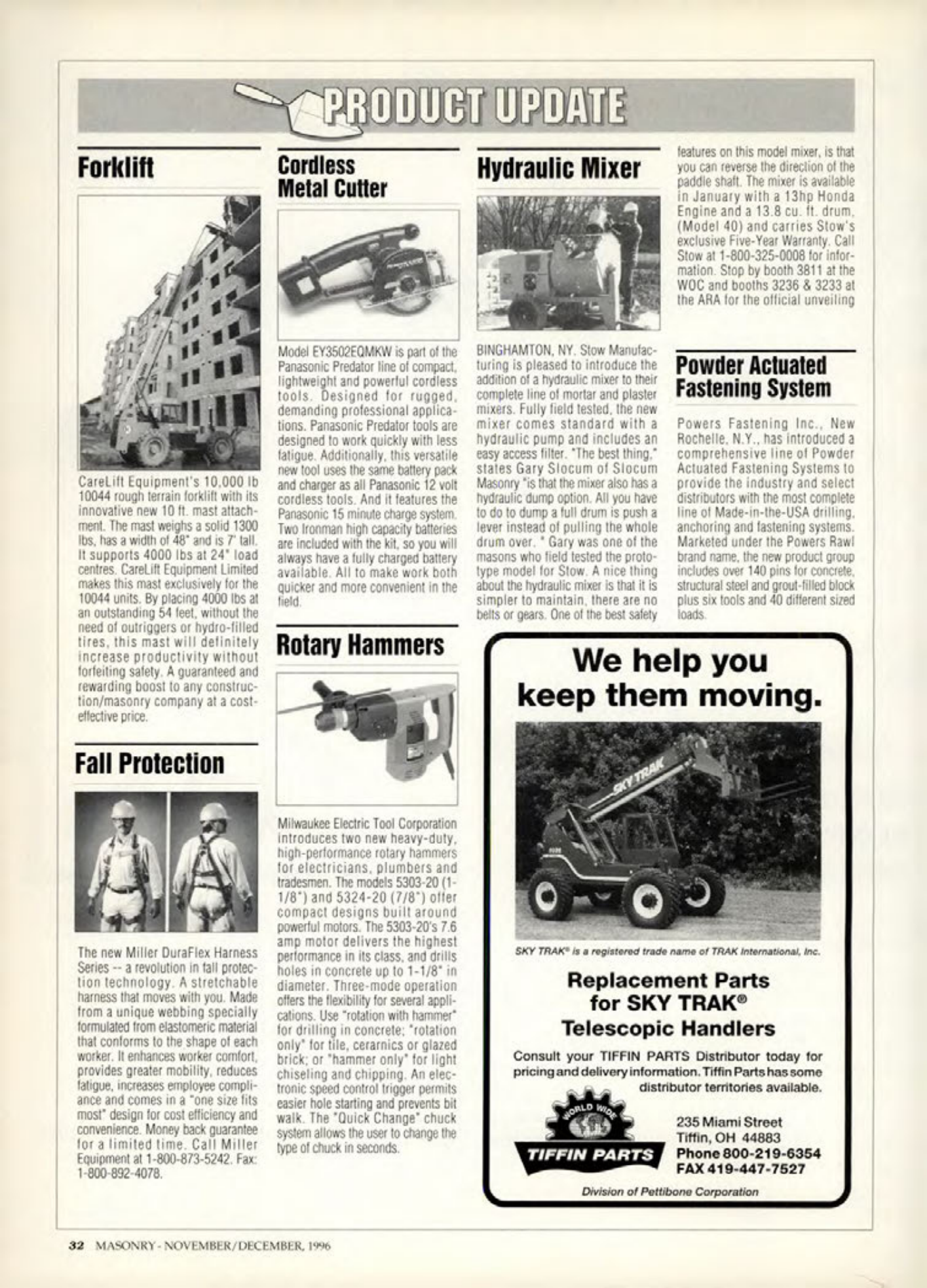 Masonry Magazine December 1996 Page. 32