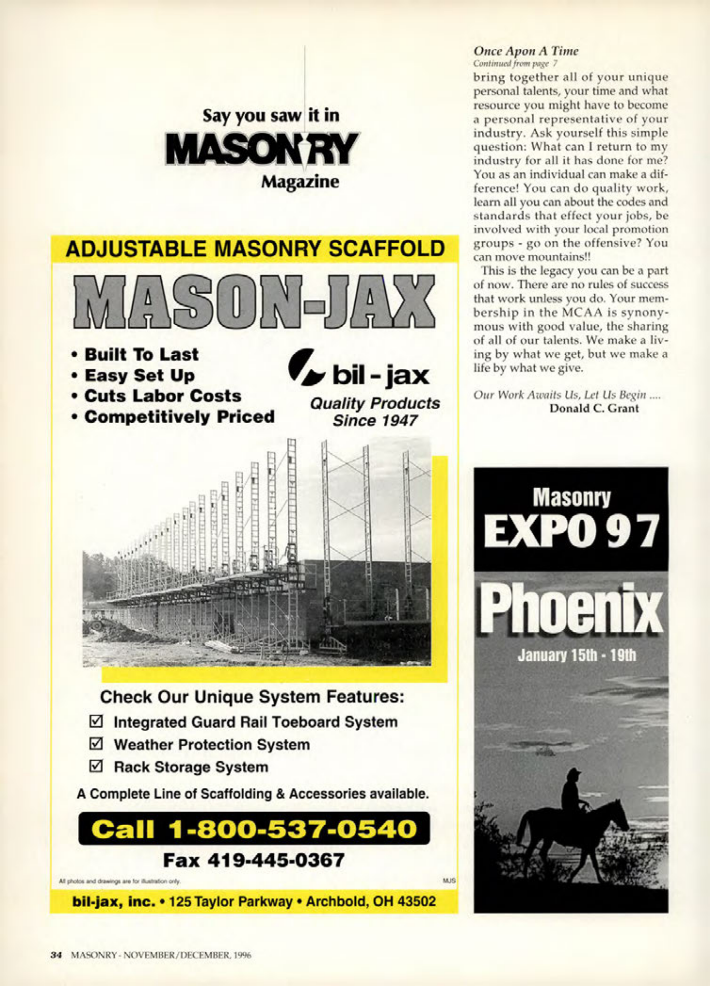 Masonry Magazine December 1996 Page. 34