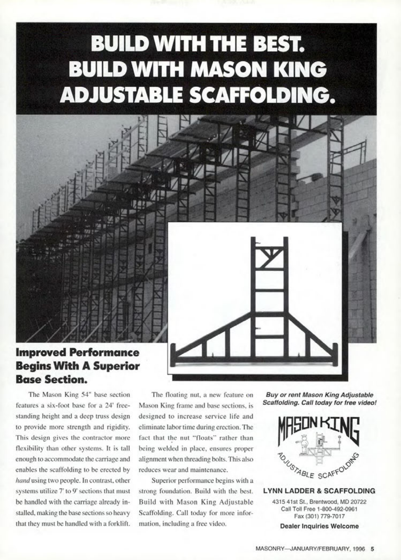 Masonry Magazine February 1996 Page. 5