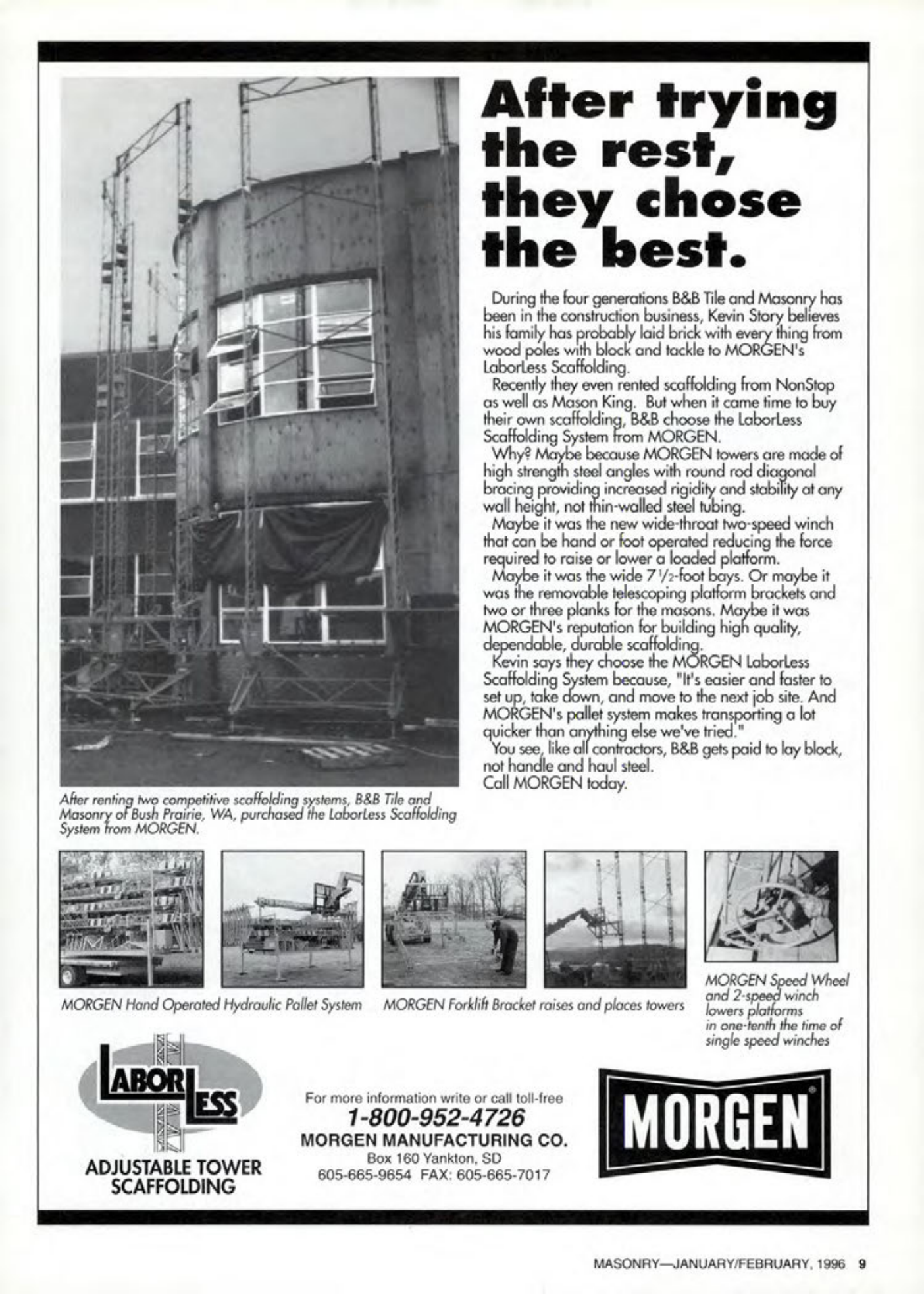 Masonry Magazine February 1996 Page. 9