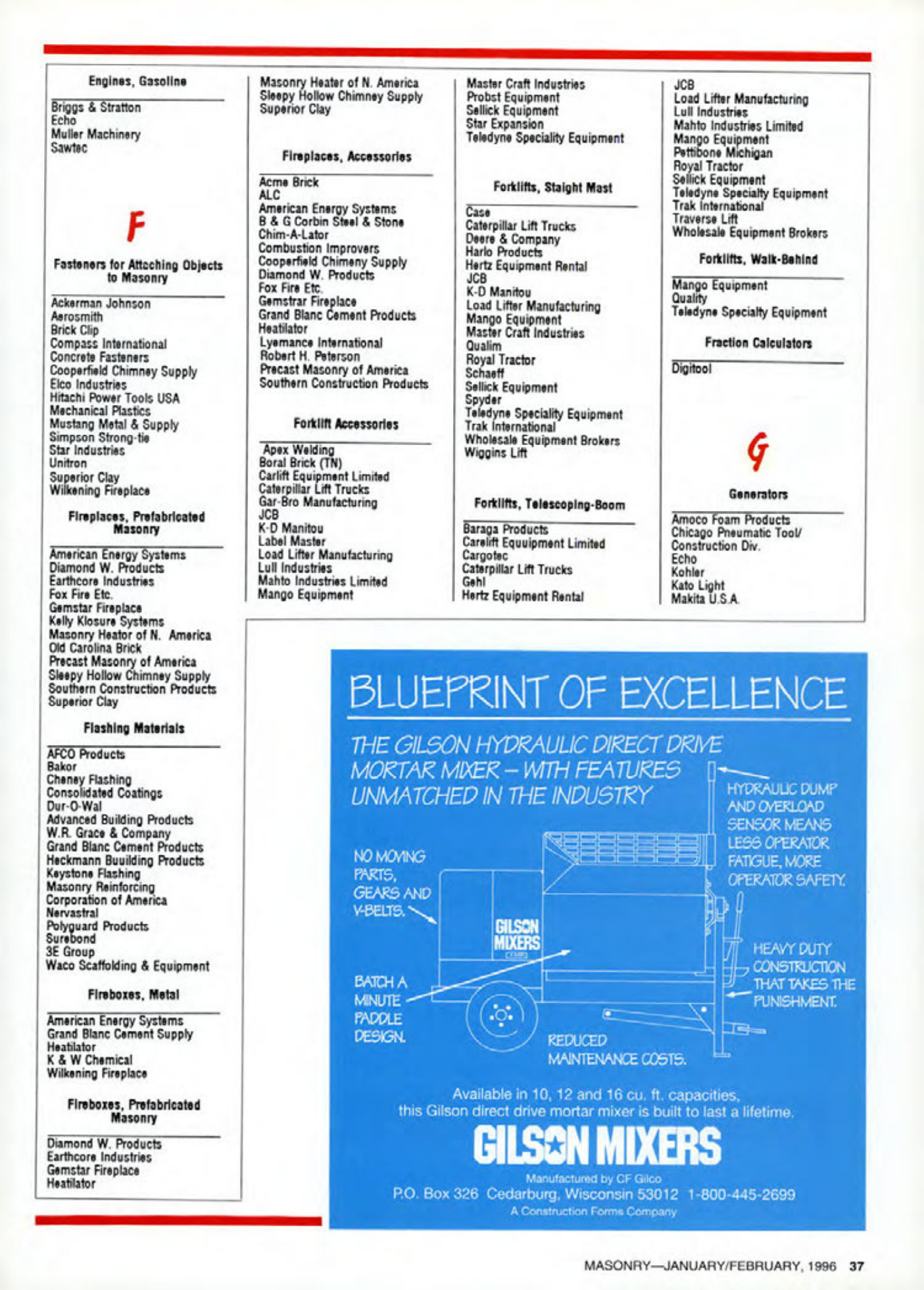 Masonry Magazine February 1996 Page. 37