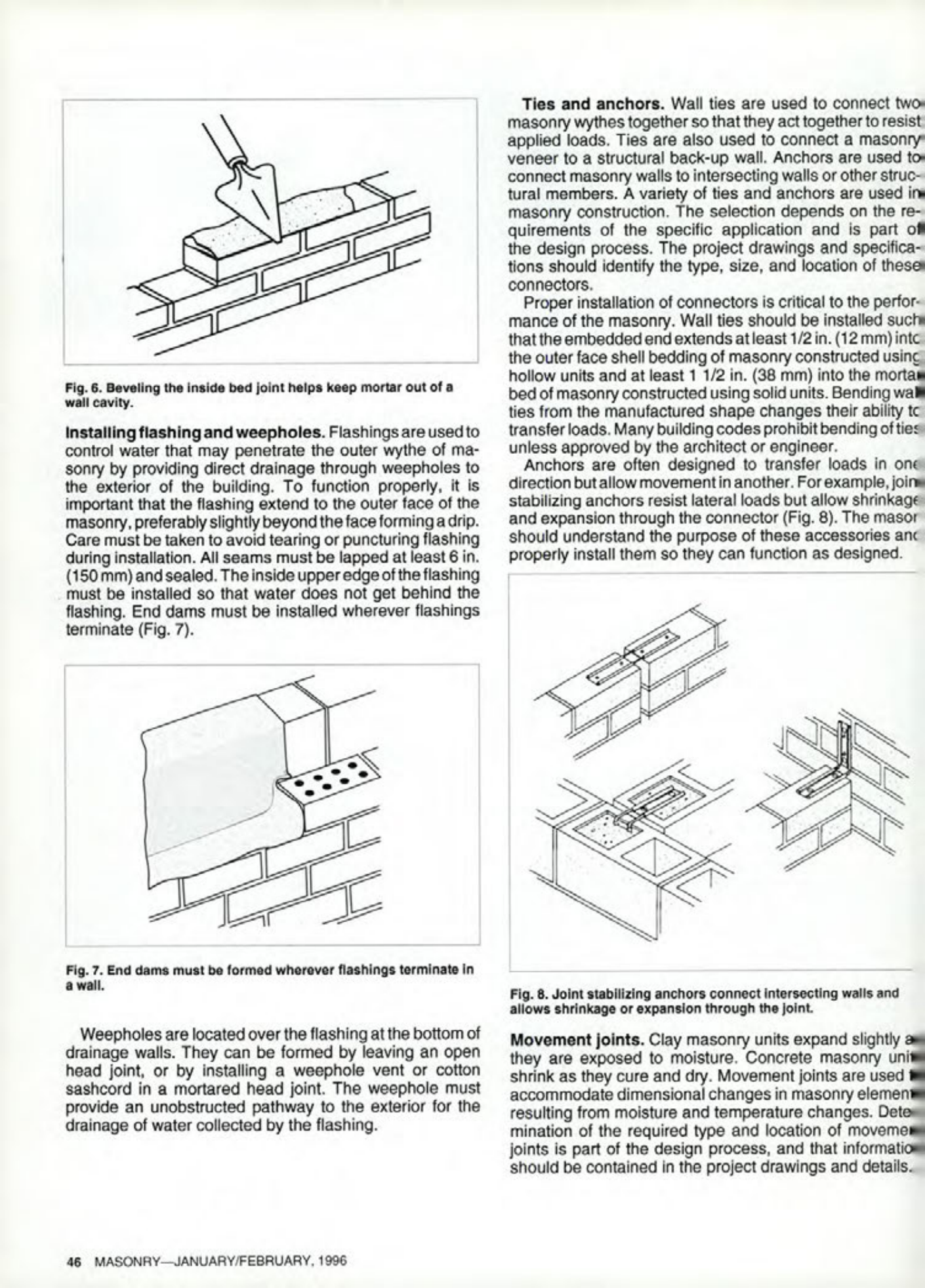 Masonry Magazine February 1996 Page. 46