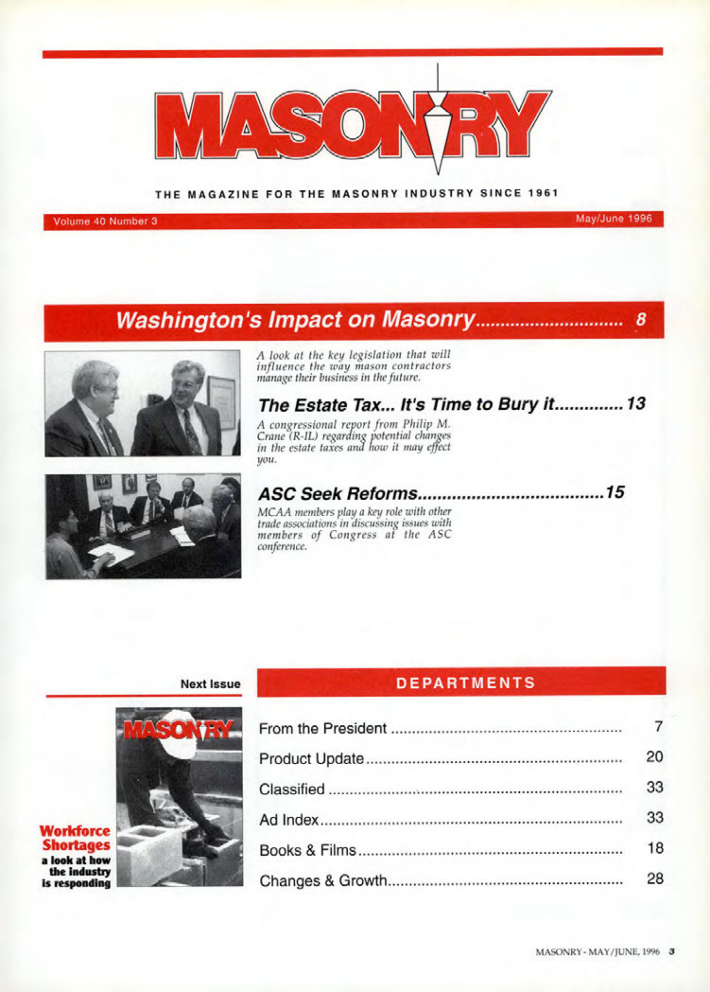 Masonry Magazine June 1996 Page. 3