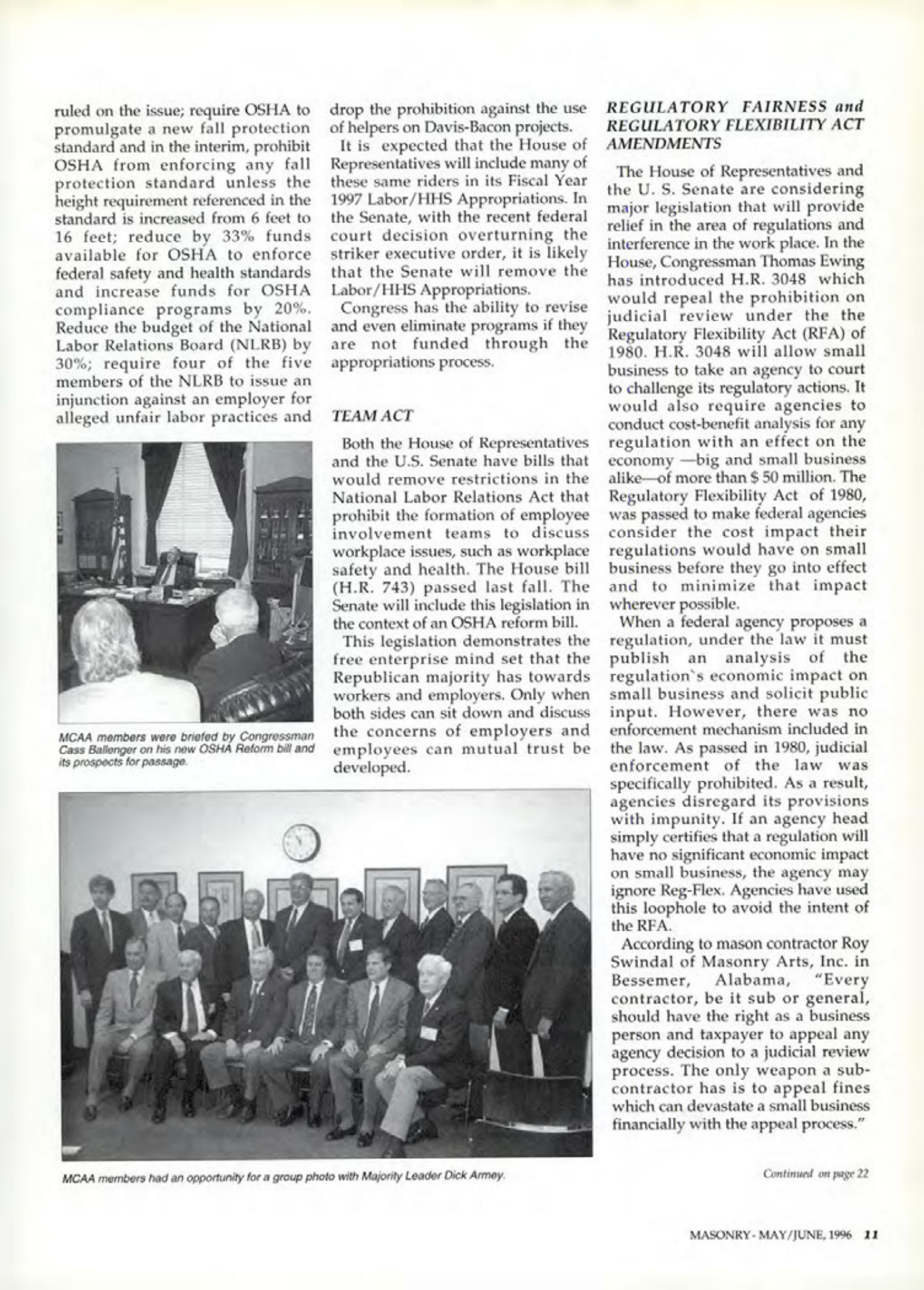 Masonry Magazine June 1996 Page. 11