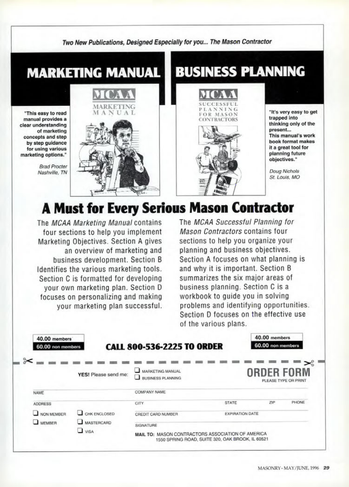 Masonry Magazine June 1996 Page. 29