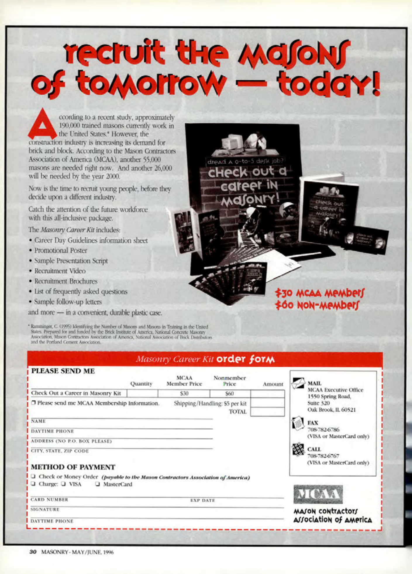 Masonry Magazine June 1996 Page. 30