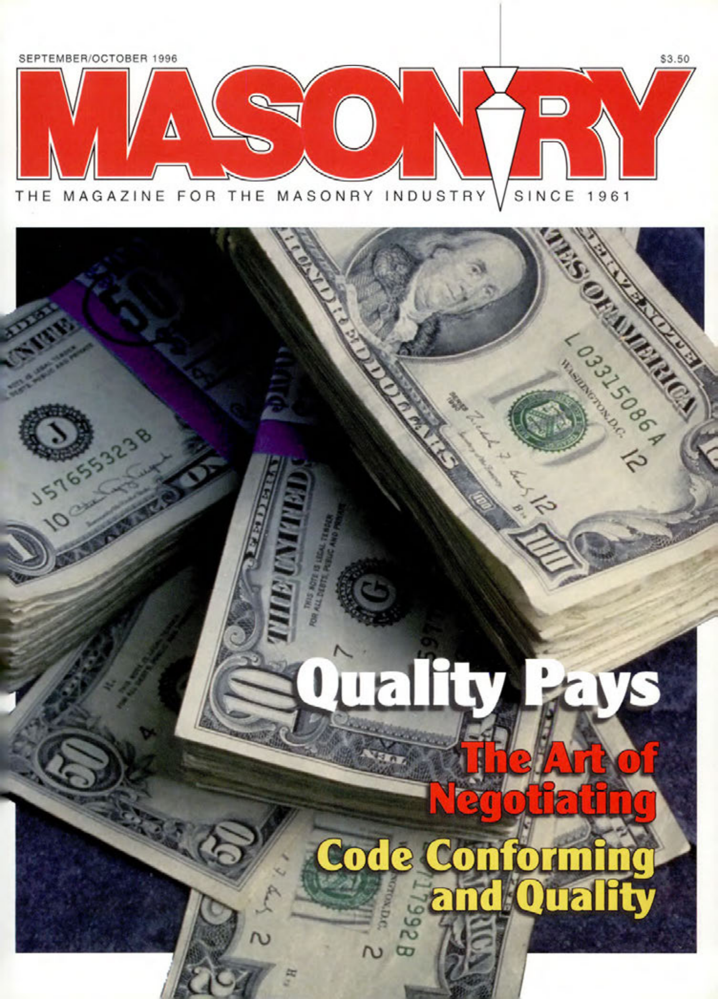 Masonry Magazine October 1996 Page. 1