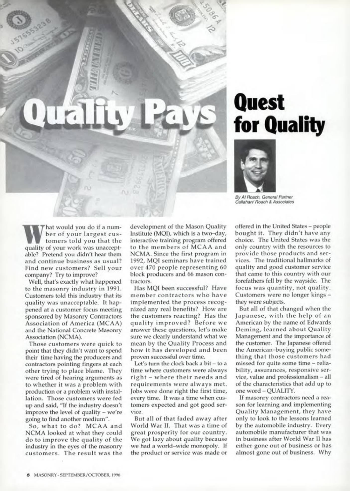 Masonry Magazine October 1996 Page. 8