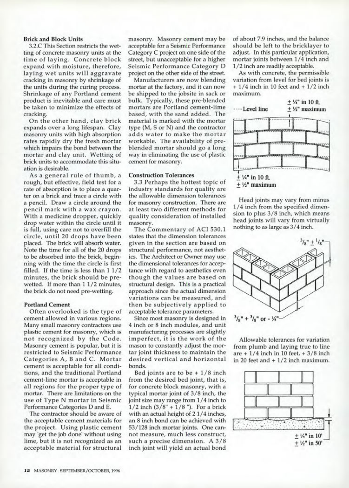 Masonry Magazine October 1996 Page. 12