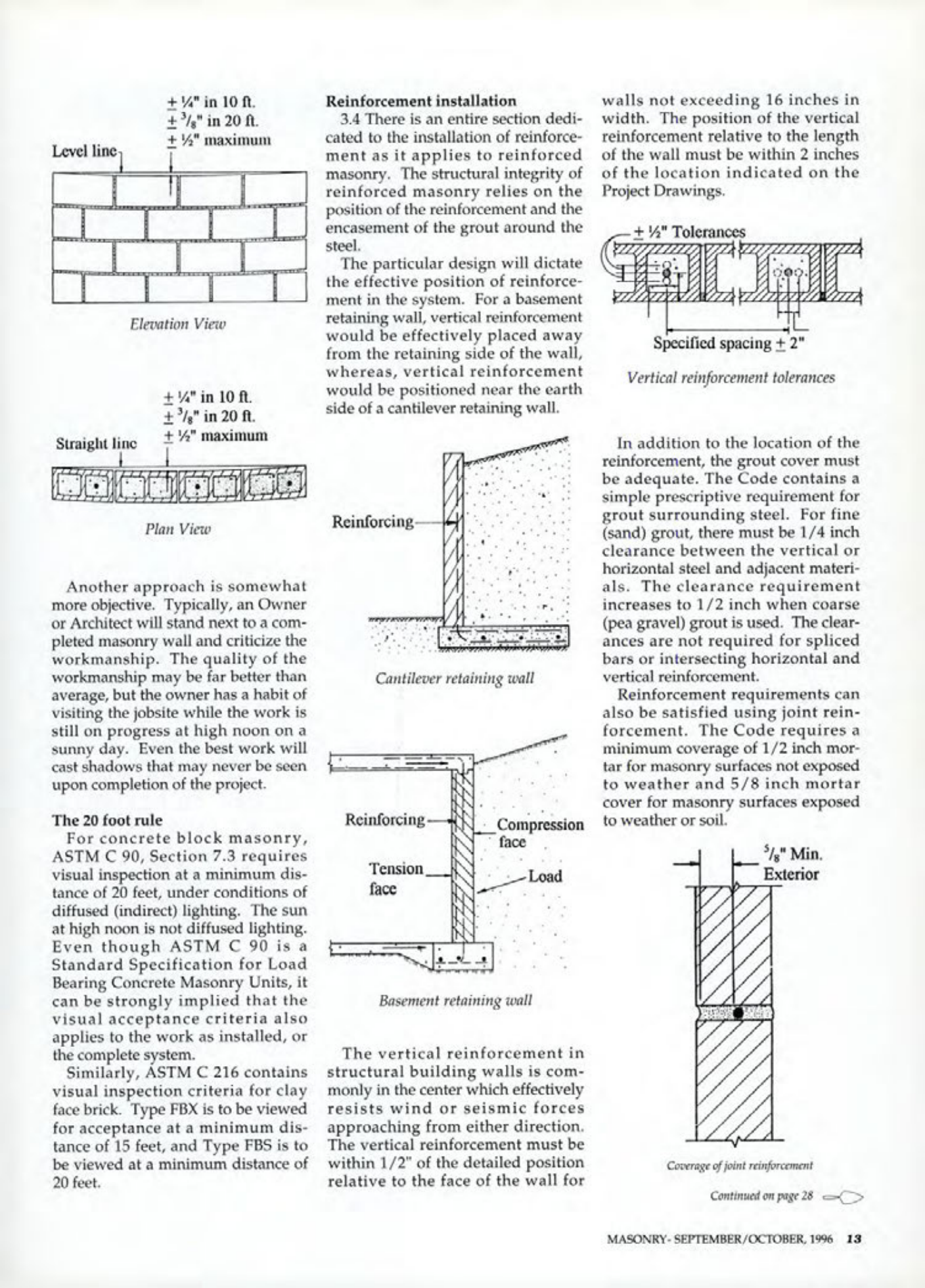 Masonry Magazine October 1996 Page. 13