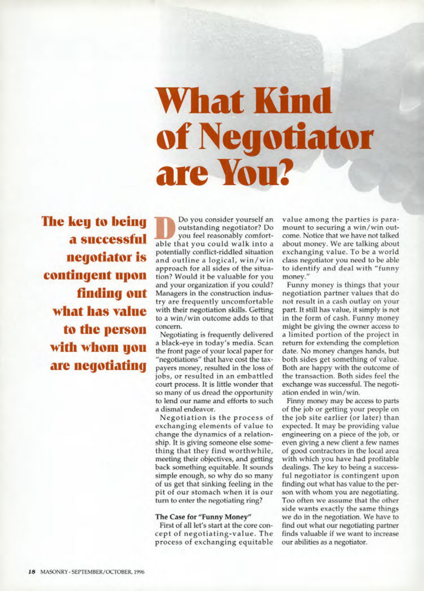Masonry Magazine October 1996 Page. 18