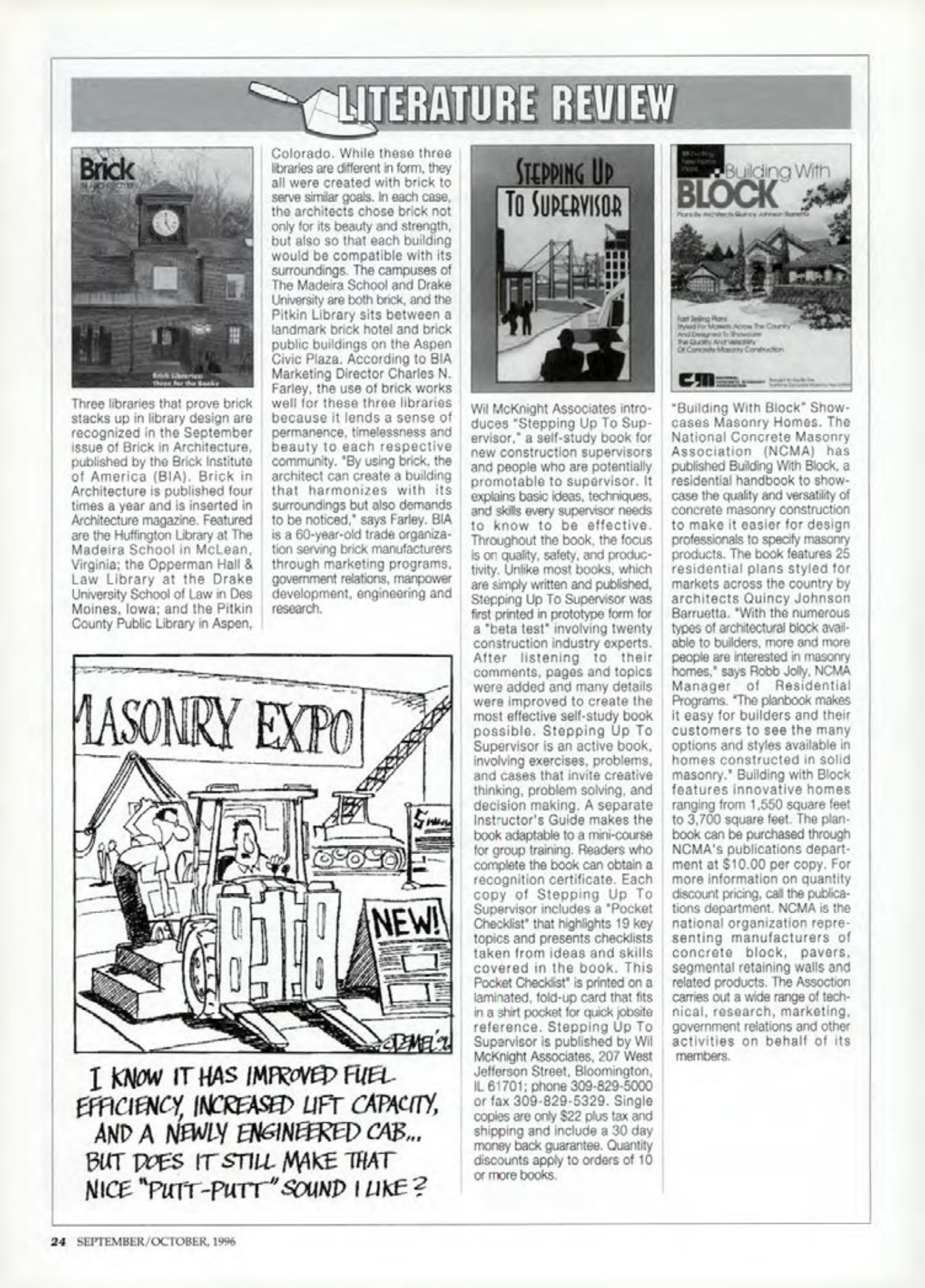 Masonry Magazine October 1996 Page. 24