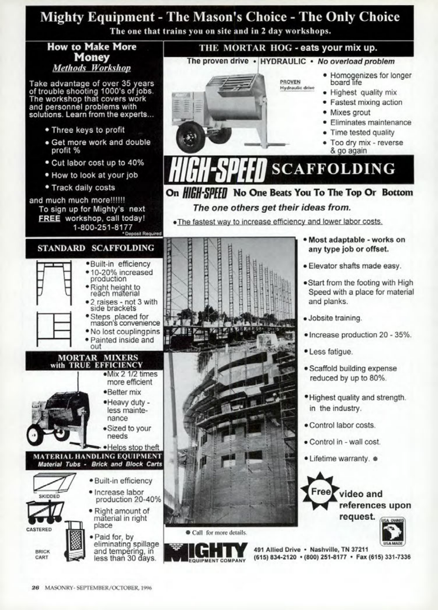 Masonry Magazine October 1996 Page. 26