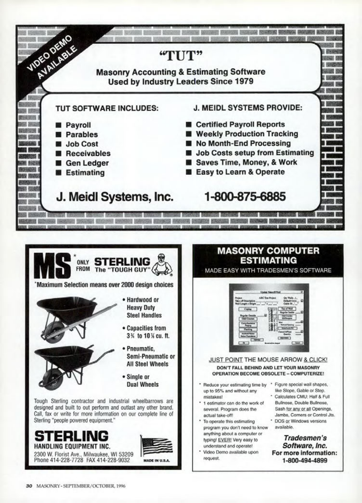 Masonry Magazine October 1996 Page. 30