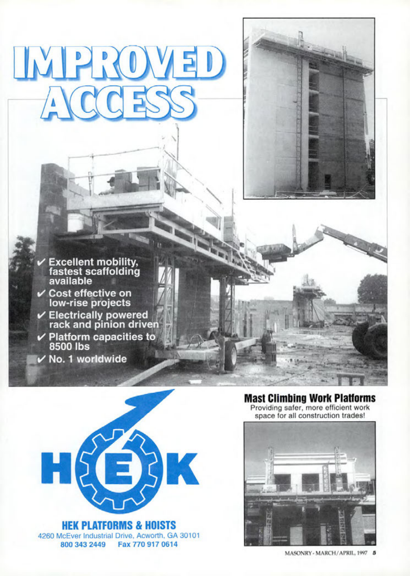 Masonry Magazine April 1997 Page. 5