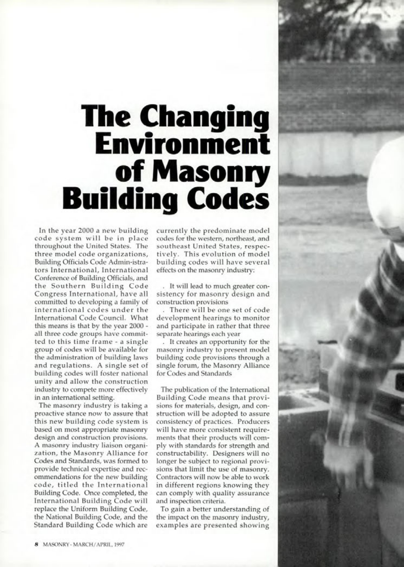 Masonry Magazine April 1997 Page. 8
