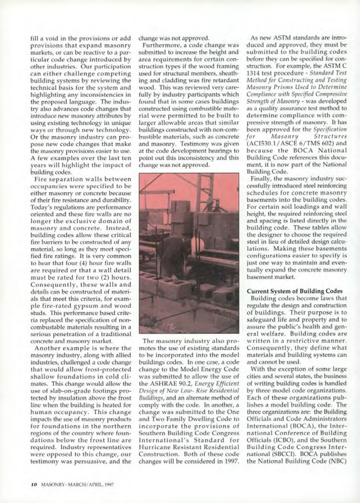 Masonry Magazine April 1997 Page. 10